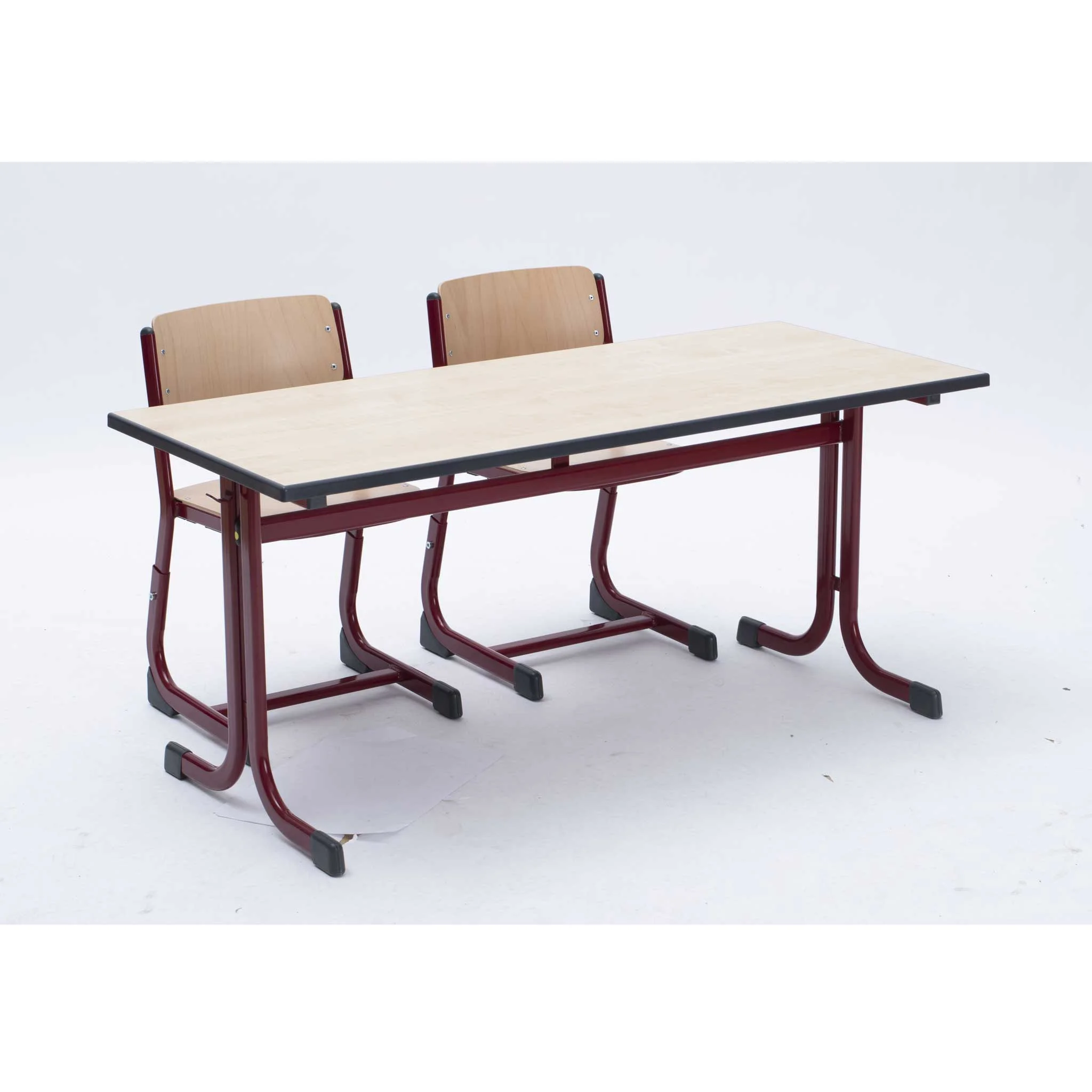 Schreibtisch, Schule, Klassenzimmer, Holzplatte, Metallgestell