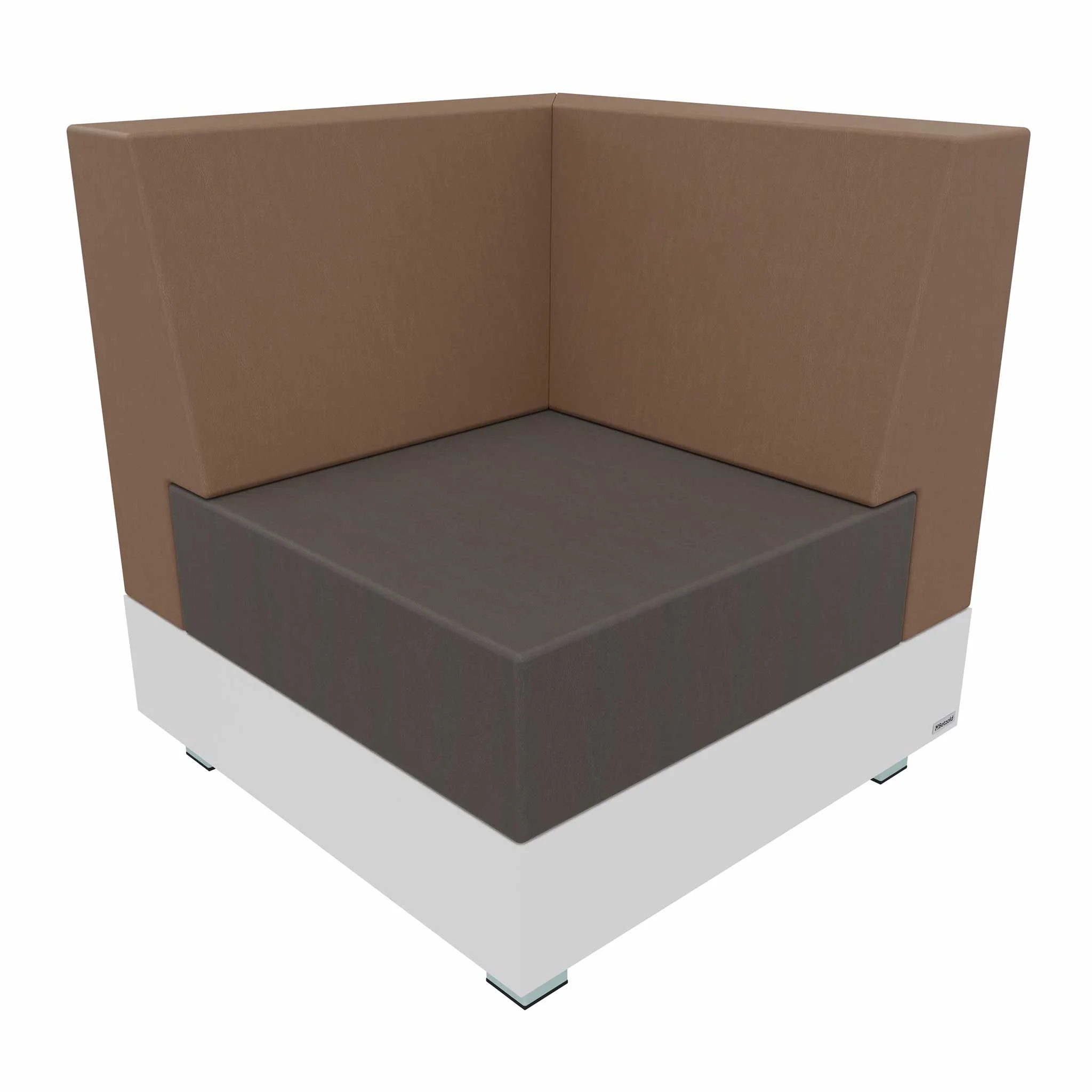 Ecksofa, Korpus braun, Sesselboden, Sofaplatz, Sektionssofa