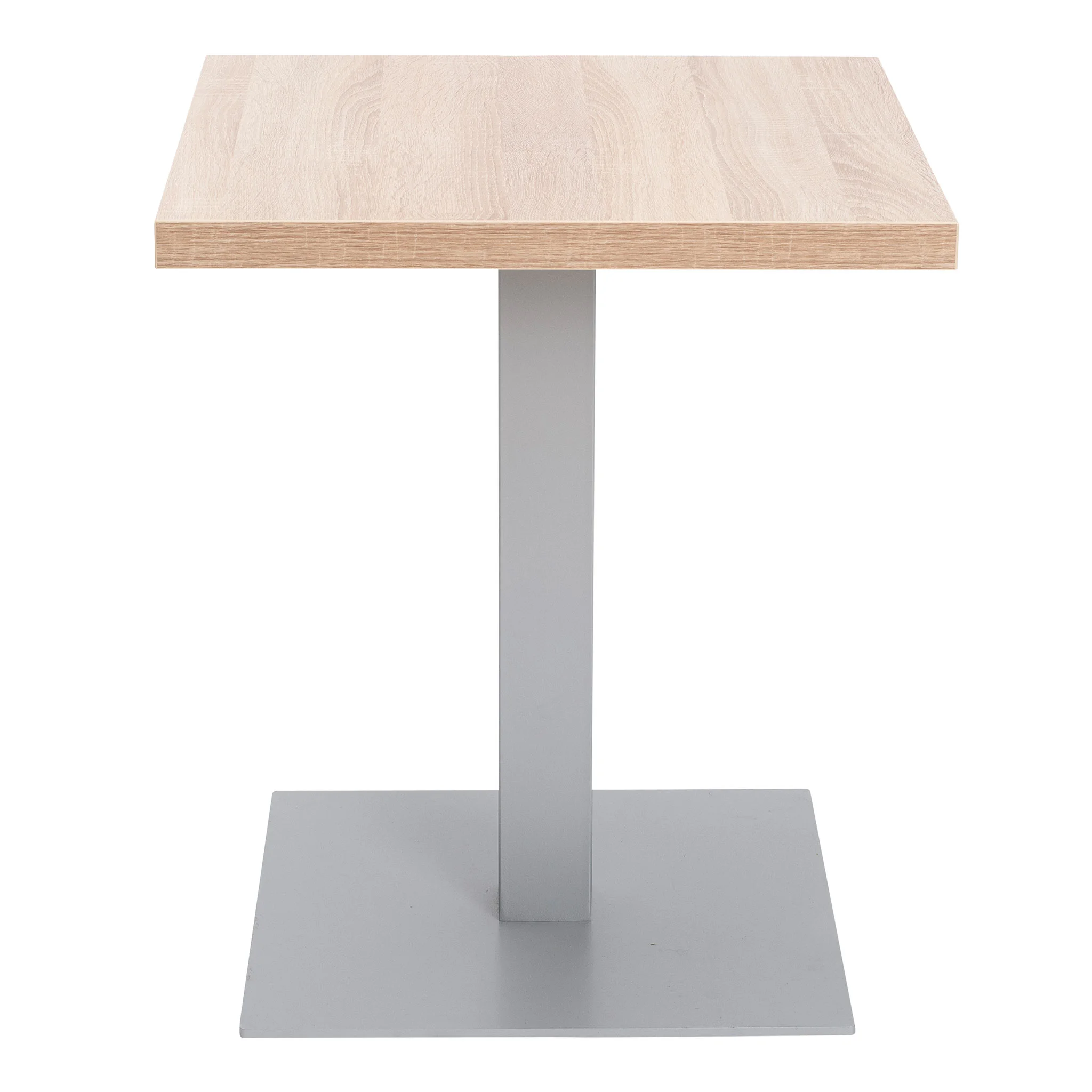 Beistelltisch, Holzplatte, Metallstütze, Design-Tisch, quaderförmig