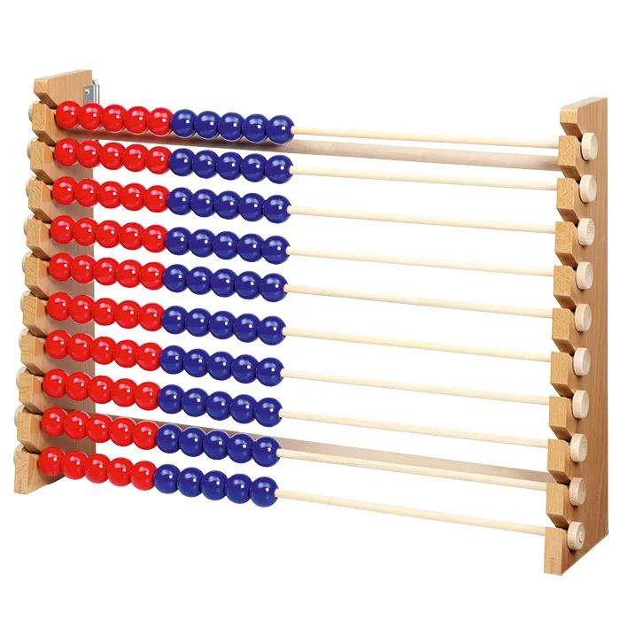 Abakus, Perlen, Holz, bunt, Mathe-Spielzeug