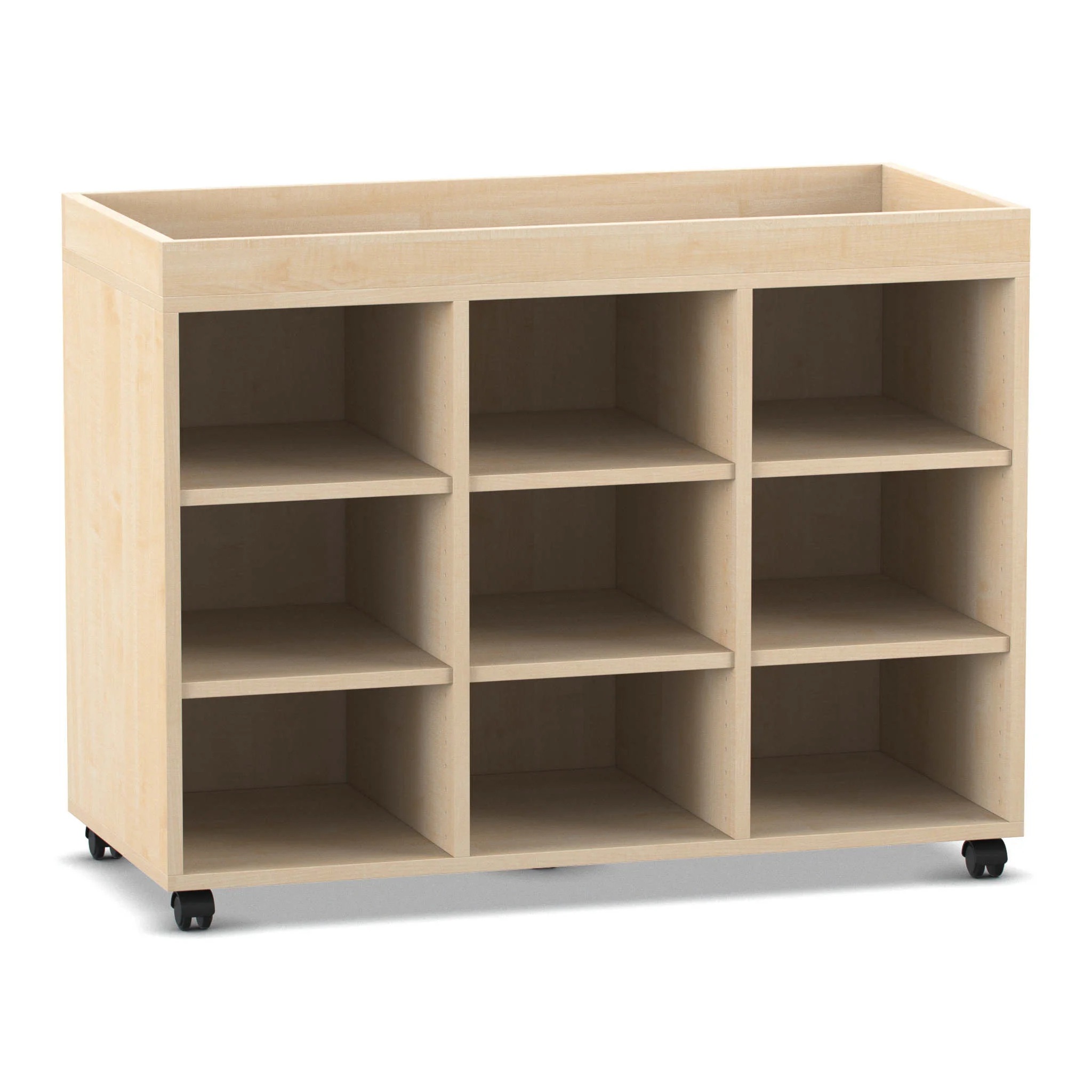 Regal, Küchenschrank, Holz, Schubregal, rollbarer Schrank