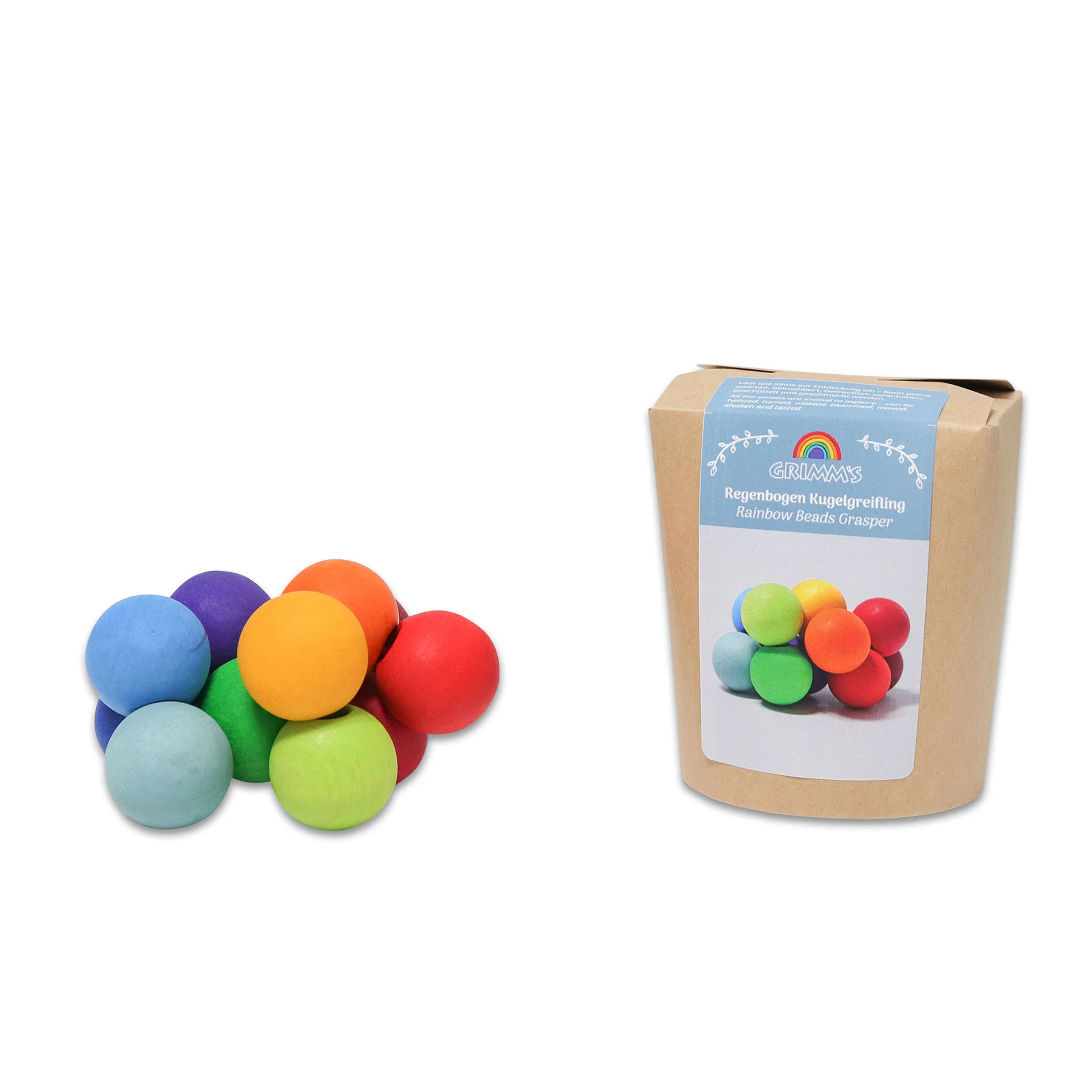 Kugelperlen, Regenbogenfarben, Beads, Kugelperlenset, Grimms-Produkt
