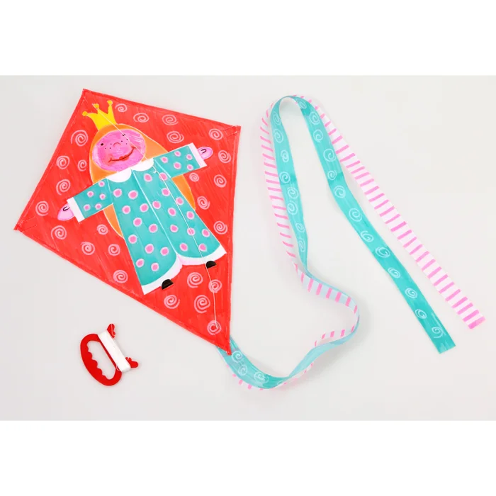 Drachenfahn, Papierkite, Kite, Kinderkites, Bastelset