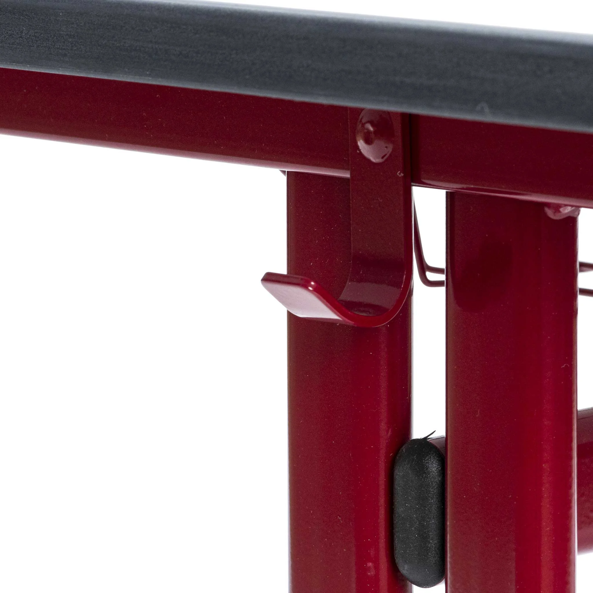Schreibtischgestell, Metallrohr, Rot, Verstellbar, Klemmbügel