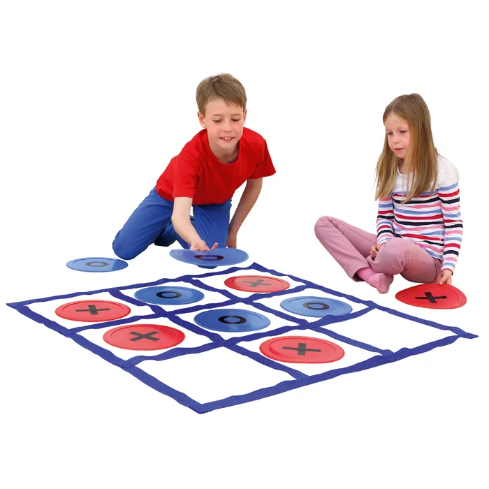 Tic-Tac-Toe, Spielbrett, Knöpfe, Kinder, Lernspiel