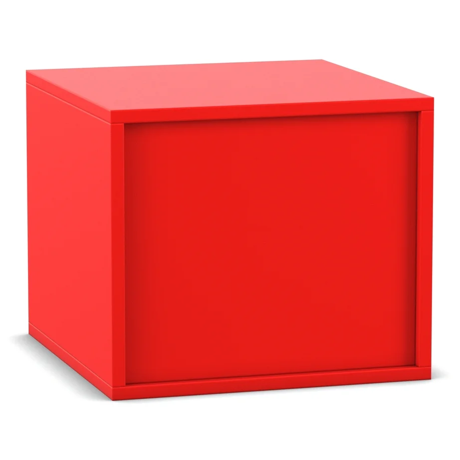 rot盒, Aufbewahrungsbox, Kasten, quadratisch, rote Farbe