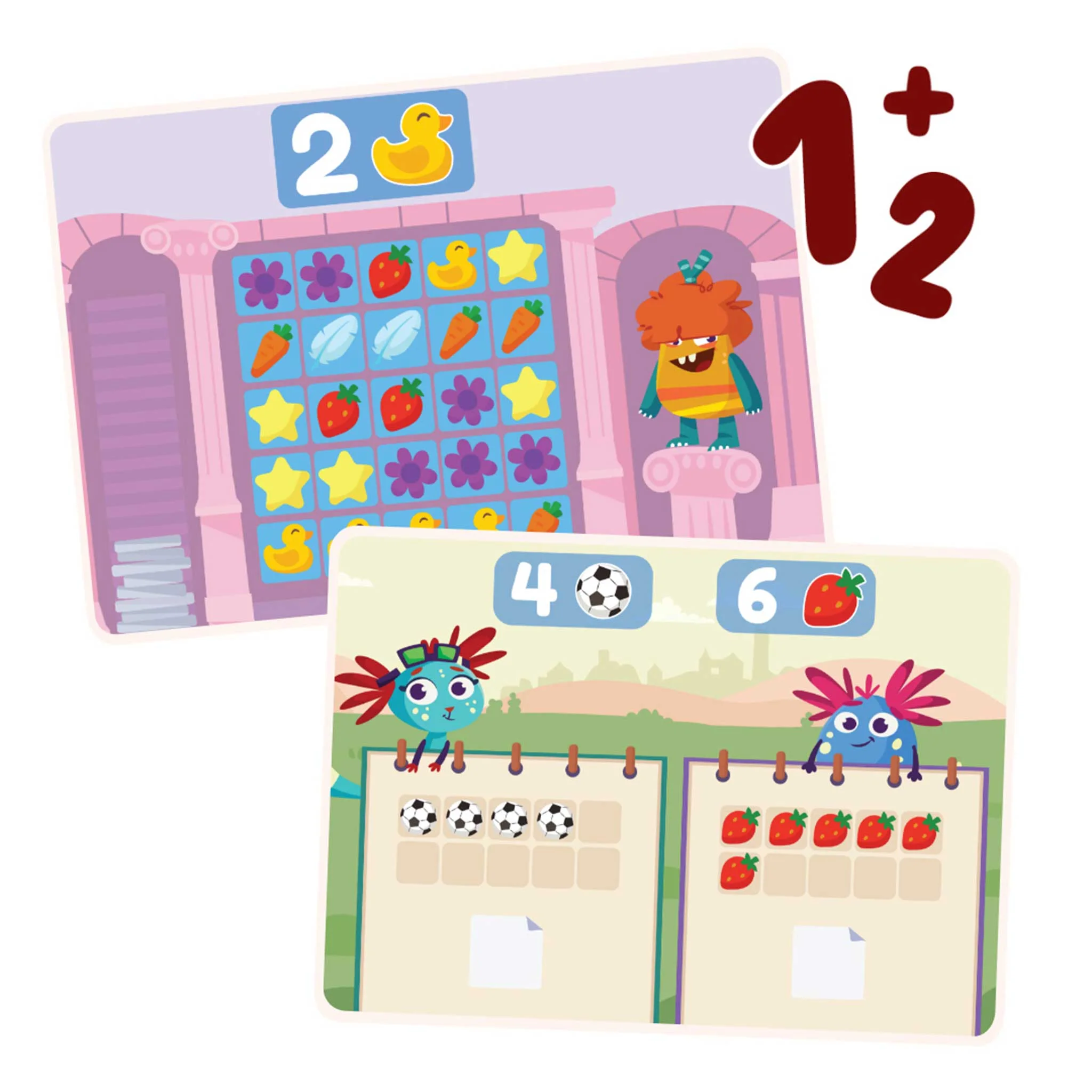 Brettspiel, Kinderspiel, Obst, Sterne, Fußball