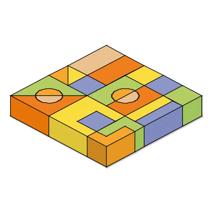 Puzzle, bausteine, bunt, ineinandergreifend, Anordnungsgitter