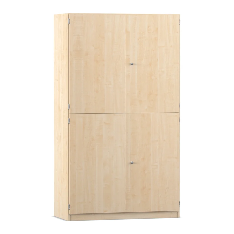 Kleiderschrank, Holzoptik, Schrank mit Türen, 4-türig, Garderobe