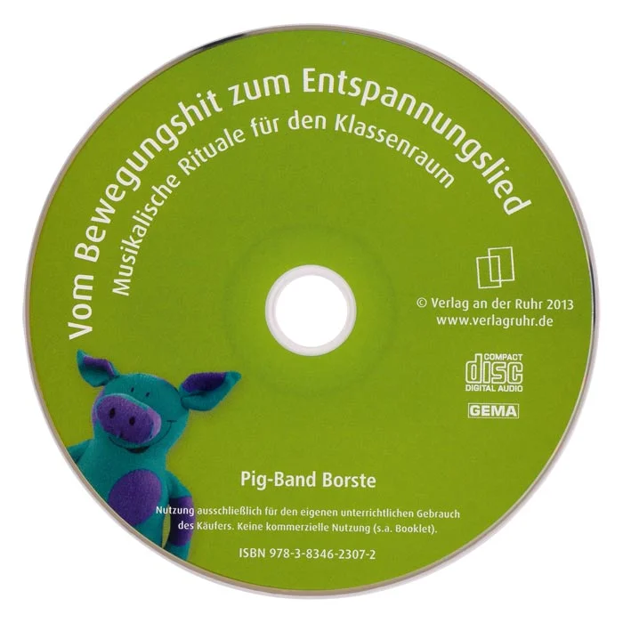 Kinder-CD, Pig-Band Borste, Grüner Hintergrund, Compact Disc, Musik-CD