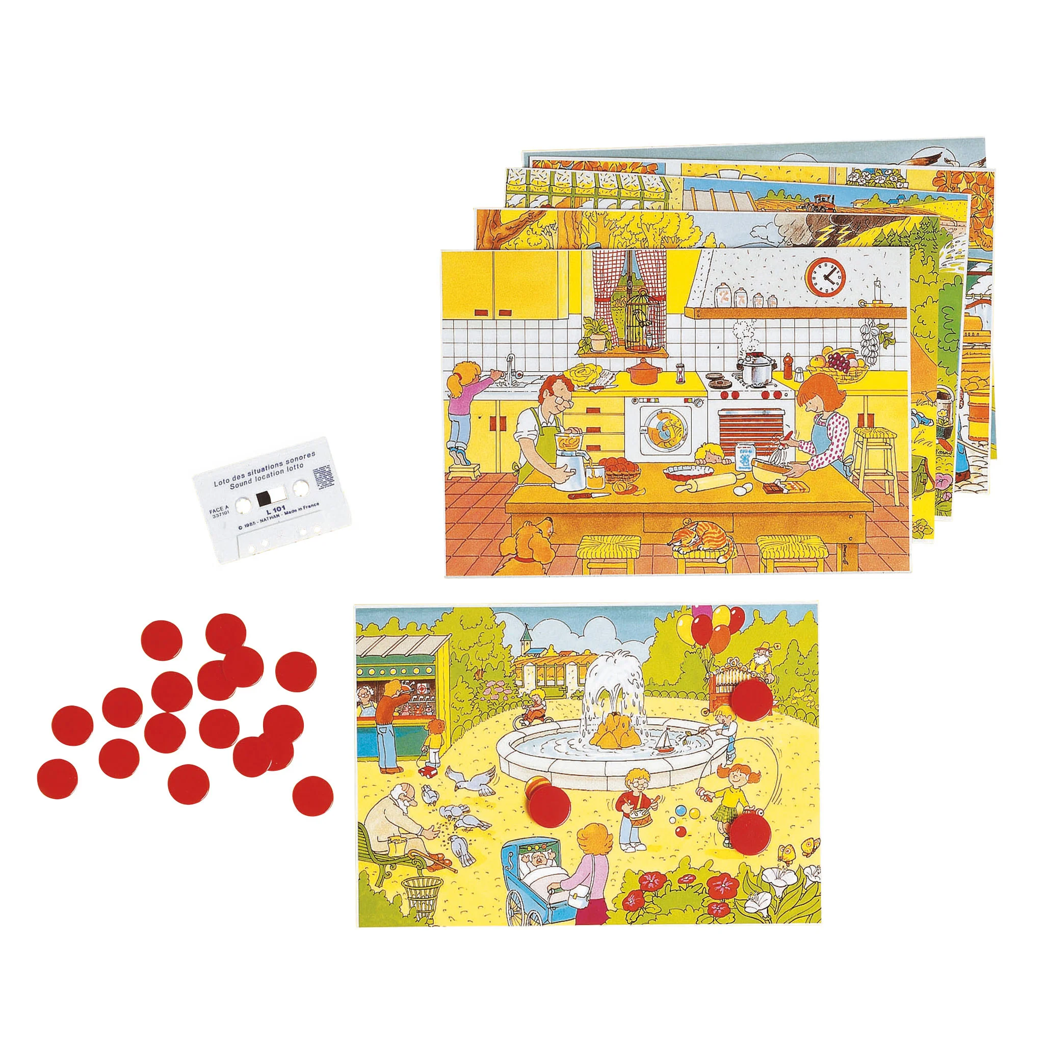 puzzle, kinder, brettspiel, rotekugeln, illustration