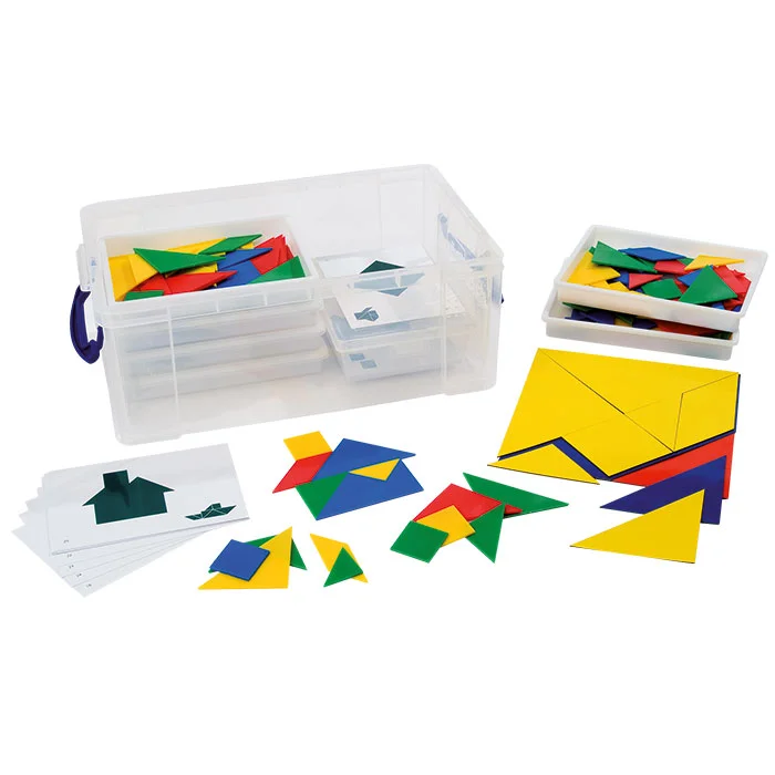 Puzzles, Geometrische Formen, Farbige Karten, Aufbewahrungsbox, Bildungsspielzeug