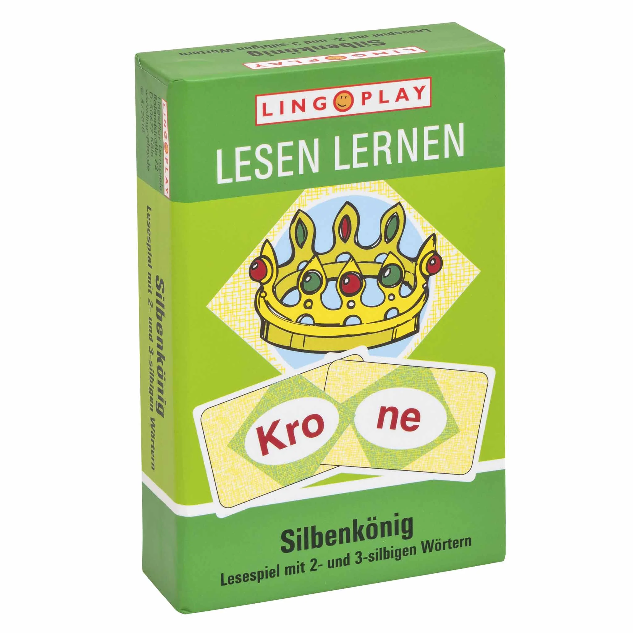 Lesespiel, Silbenkönig, König, Buchstabenspiel, Wörterspiel