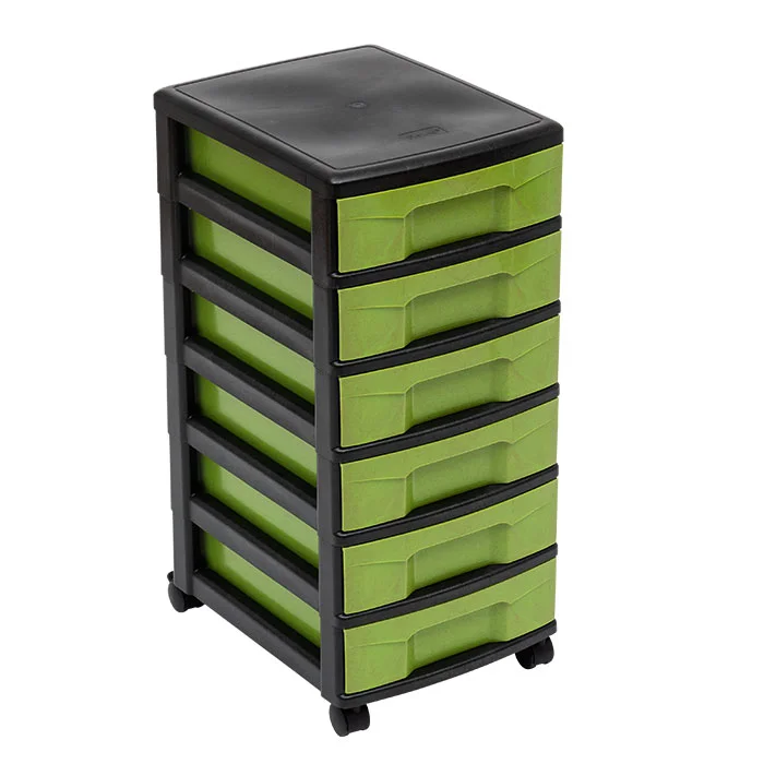 Aufbewahrungswagen, Schubkastenkasten, Kunststoffschubkasten, Schubladenwagen, Rollbarer Schrank