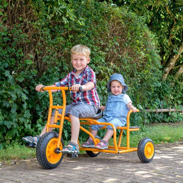 fahrzeug, tandem, orange, driewicia, kinderspielzeug