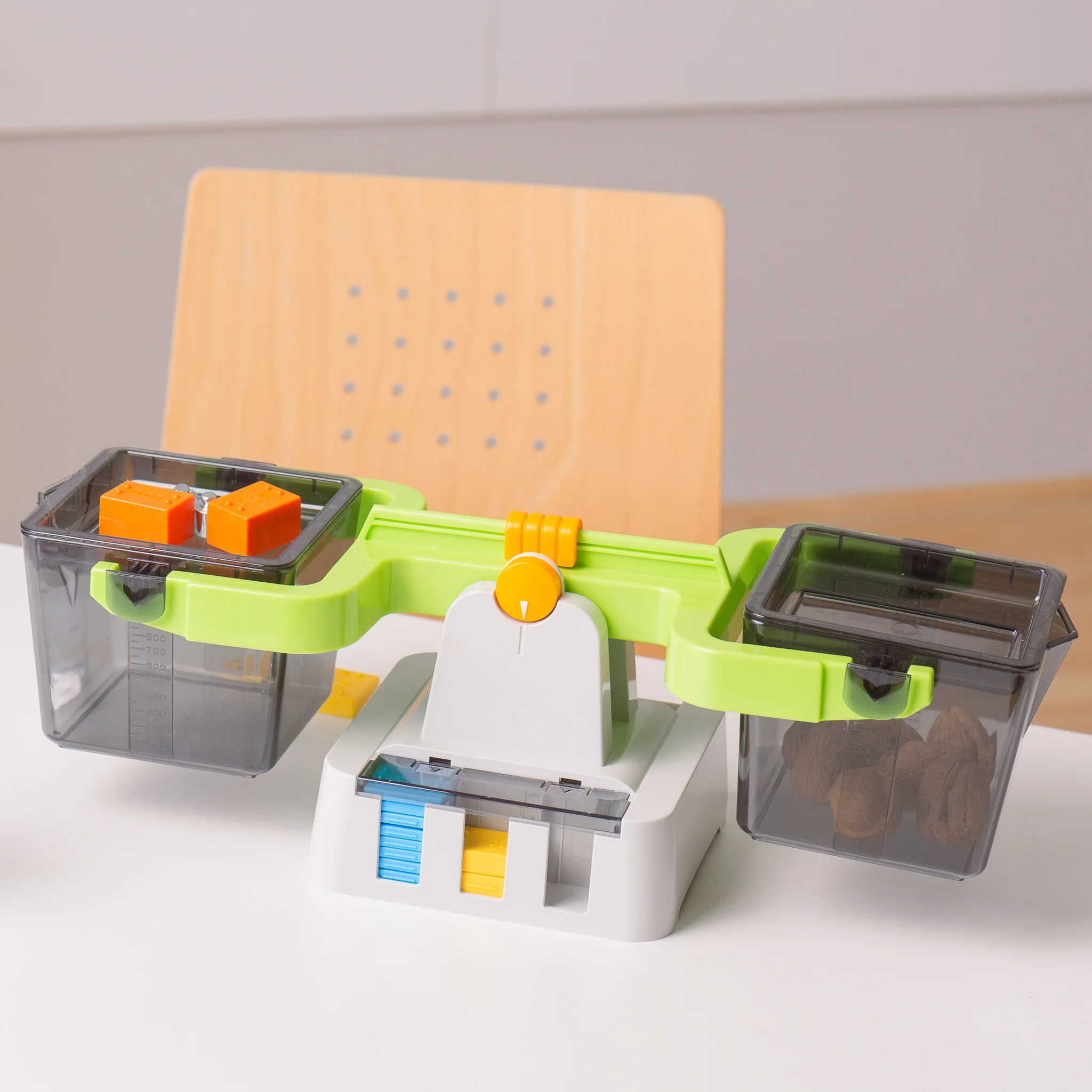 Kinderspielzeug, Waage, Küche, Konstruktionsspielzeug, Grün