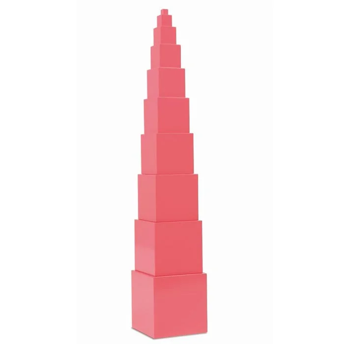 pink blocks, gestapelte Würfel, Pfeiler, quadratische Blöcke, Turm