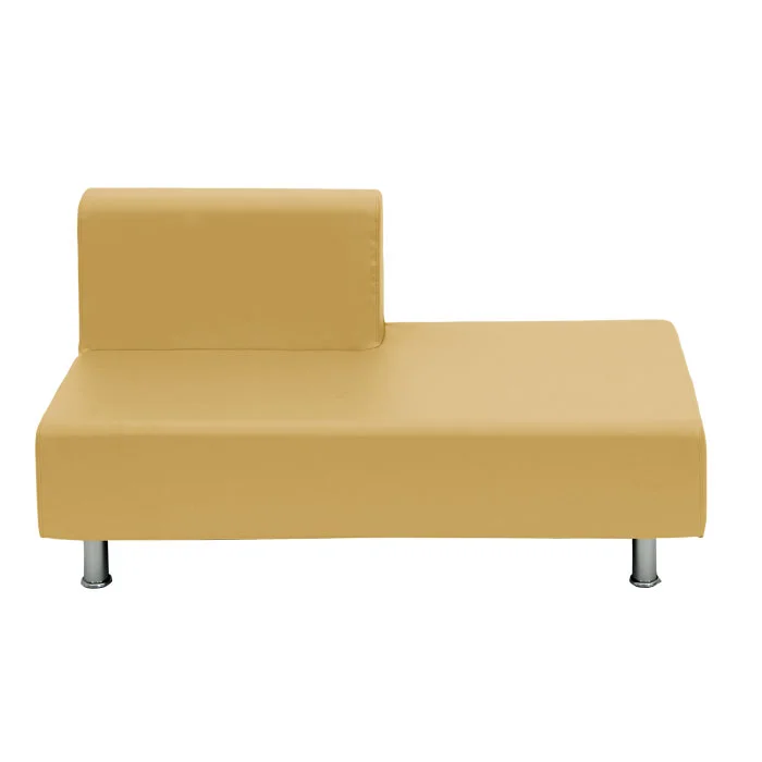 Sofa, Sessel, Lederimitat, Beige, Moderner Sitzmöbel
