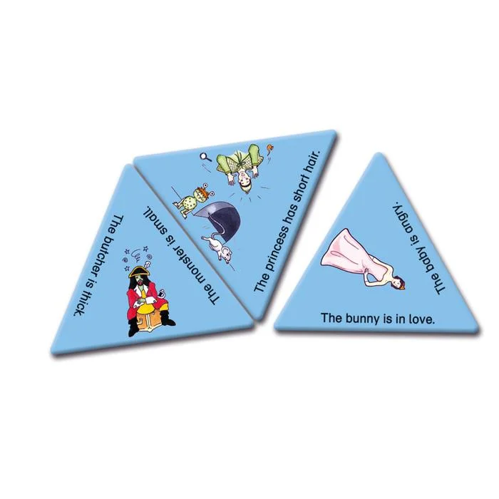 puzzle, Dreieck, blau, Häschen/Bunny, Prinzessin