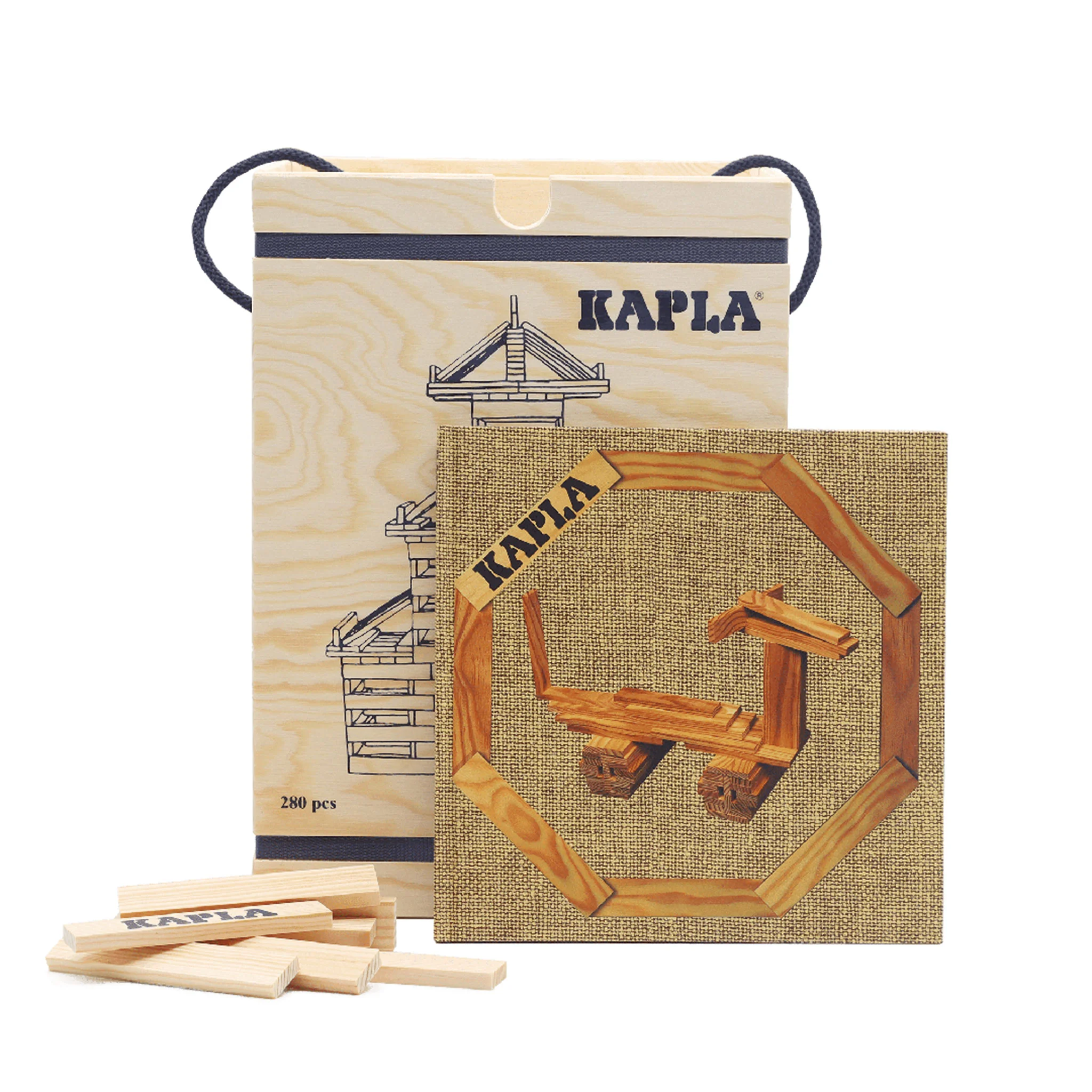 280 KAPLA-Holzplättchen, natur