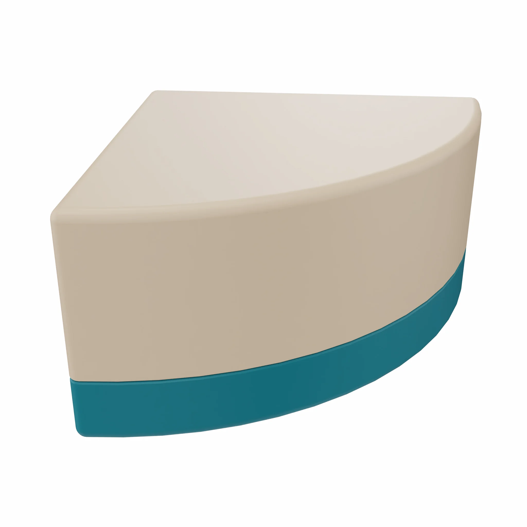 sofa, sectional, beige, teal, curved