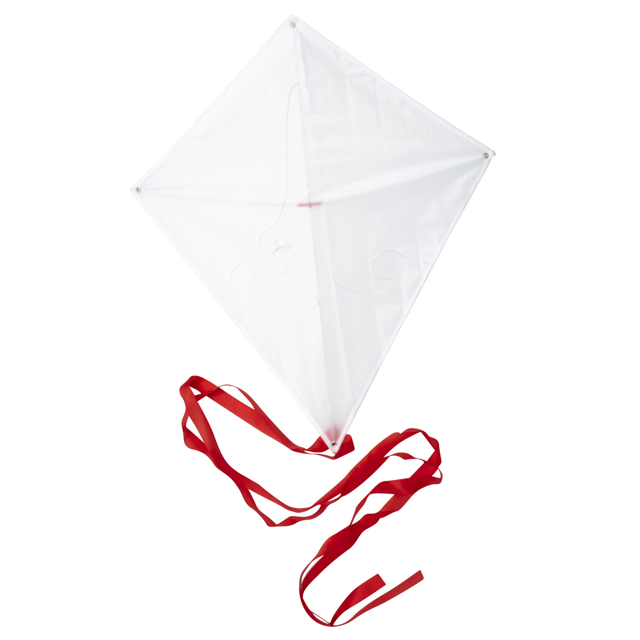 kite, weißer drache, rote schleifen, spielzeug drachen, drachen schnur