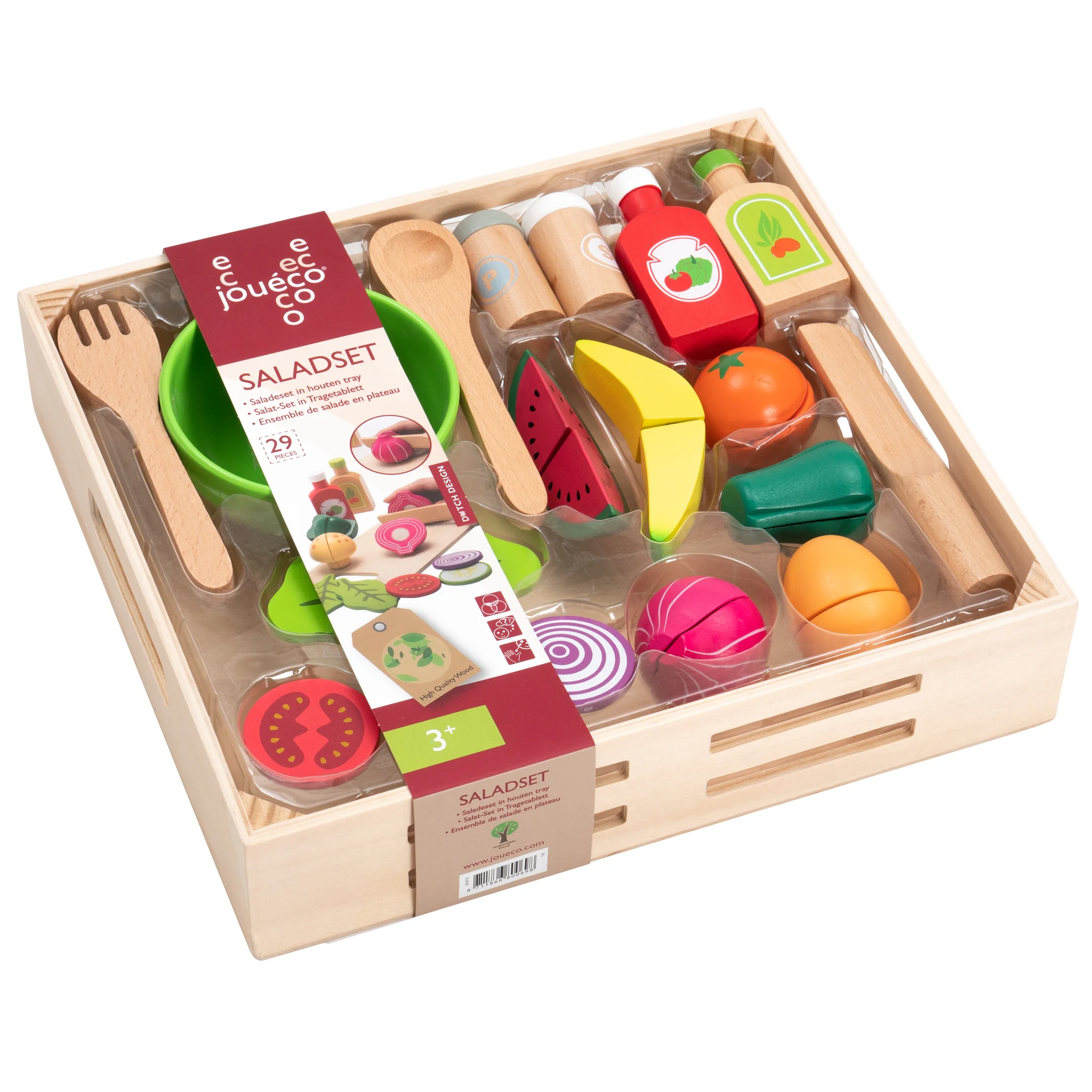 Holzspielzeug, Küchenspiel, Snackspielzeug, Gemüse, Obst