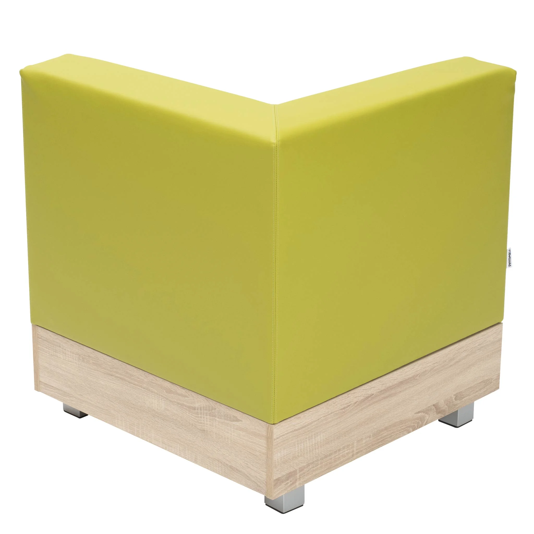 Ecksofa, Limette/grün, gepolstert, Holzbasis, modulares Sofa