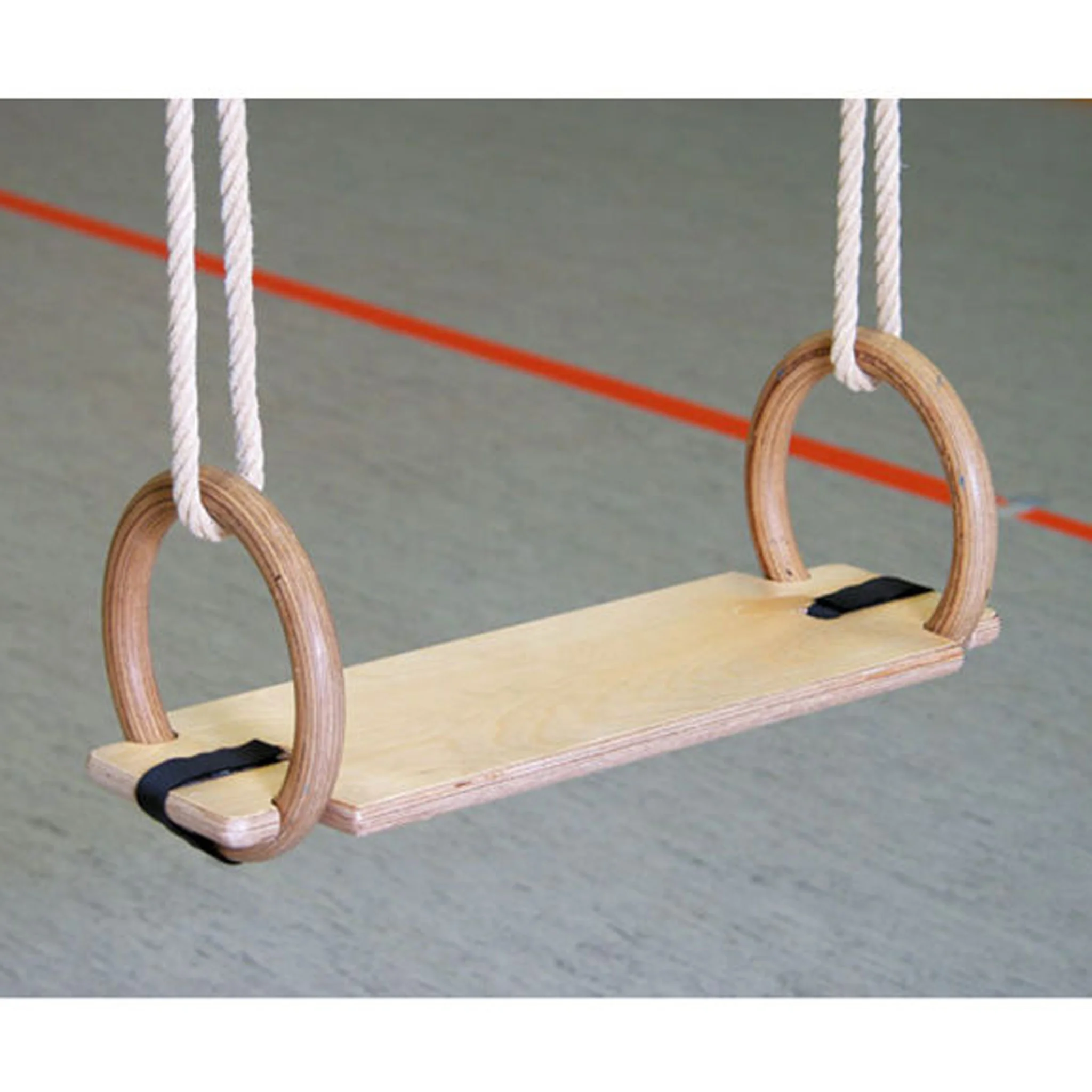 Turnringe, Holz-Sprungbrett, Turngerät, Gymnastikband, Schaukeln