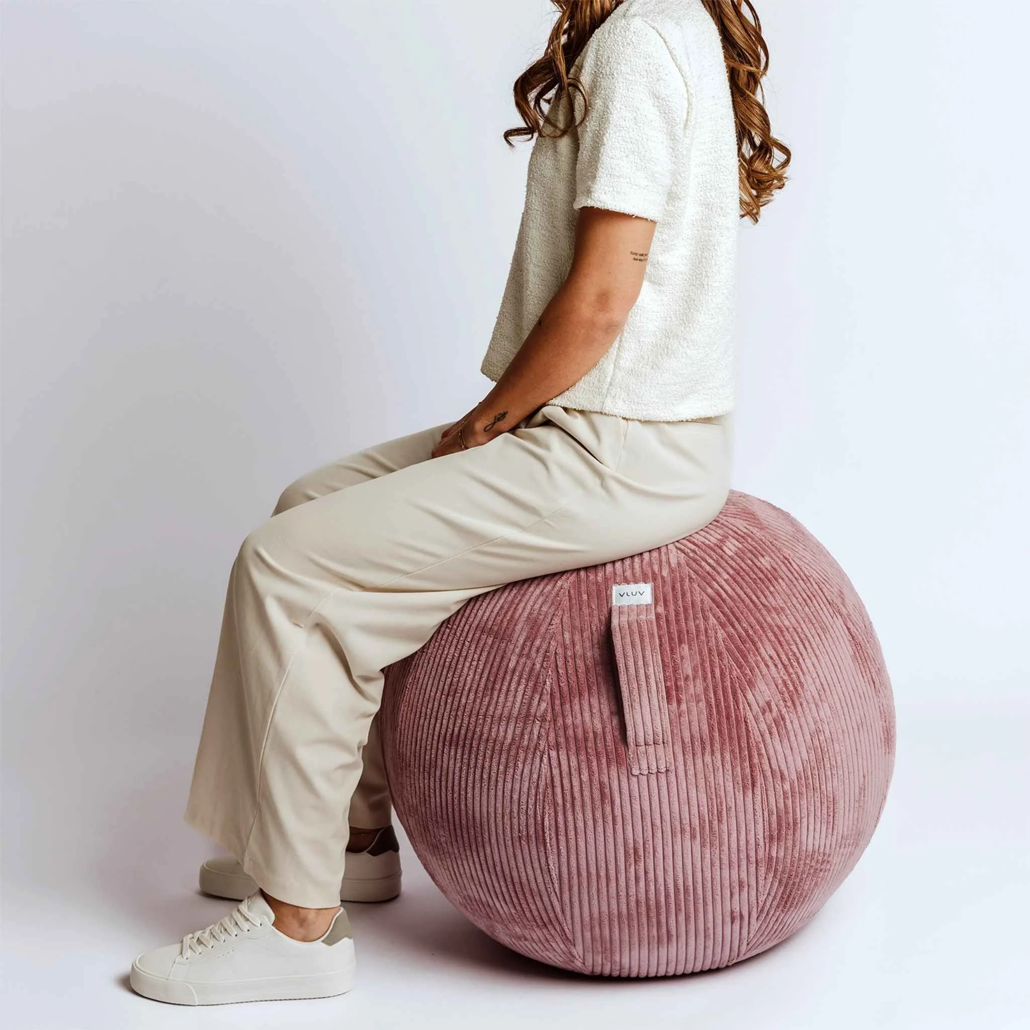 pouf, Beanbag, pink, Corduroy, weiches Material