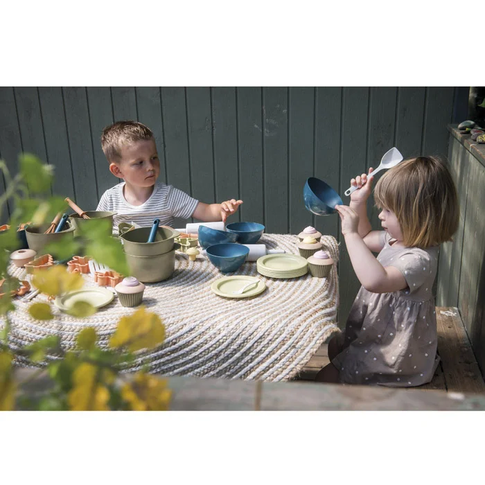 Kinder, Spielzeug, Küche, Tafel, Cupcake