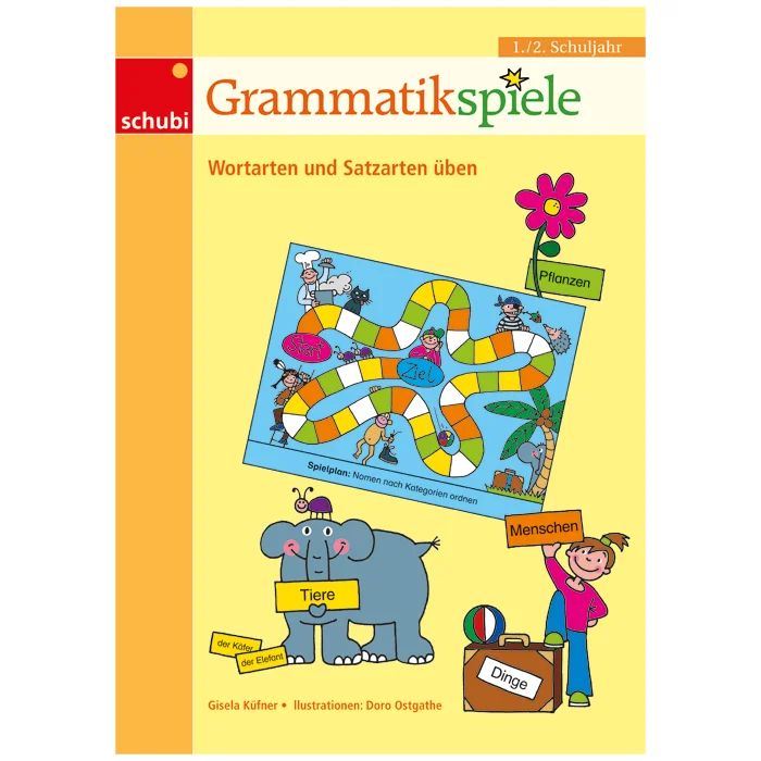 Wörterbuch, Grammatikspiele, Bildschirm, Lernspiel, Themenkarten