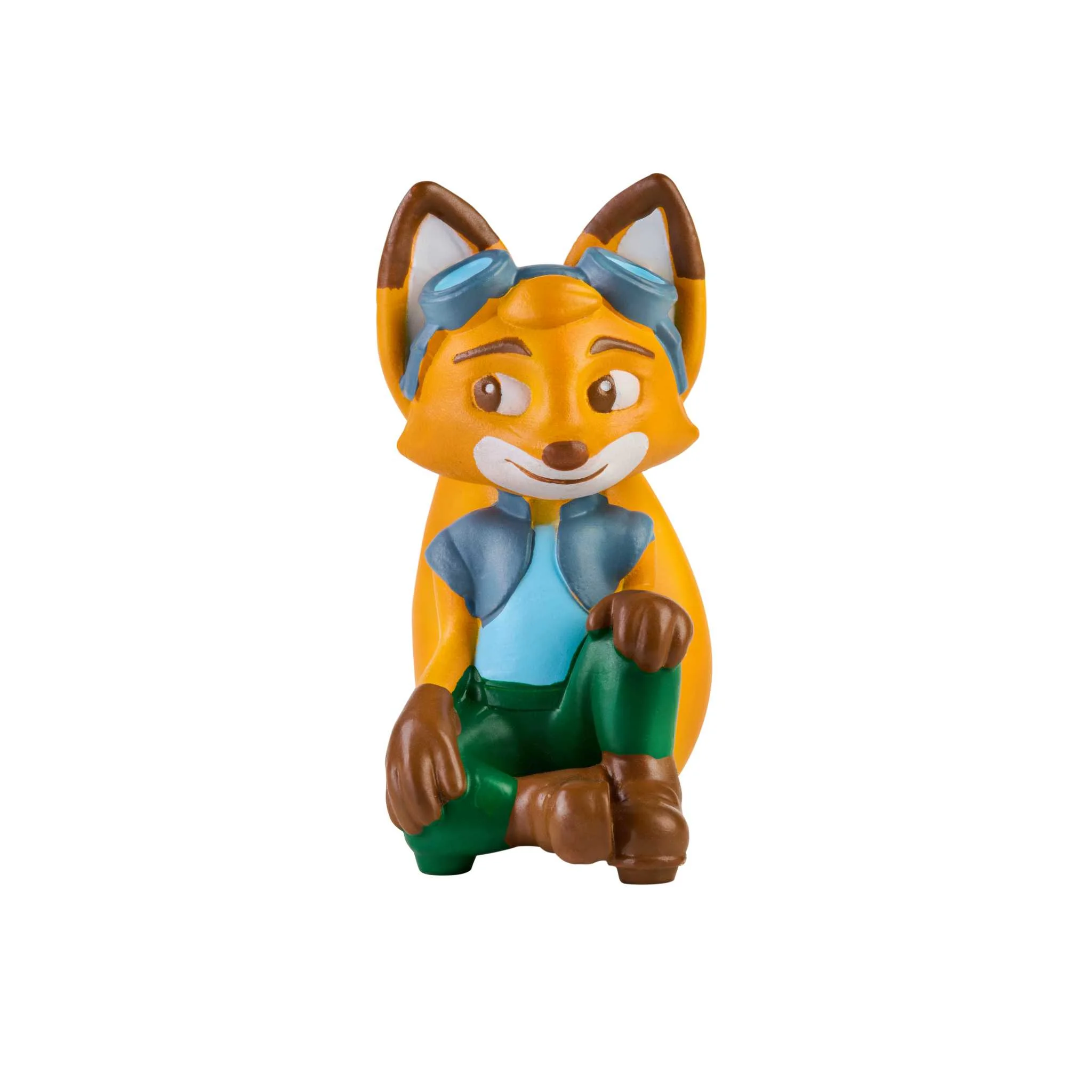 Figurine, Fuchs, Orange, Schutzbrille, Bunt