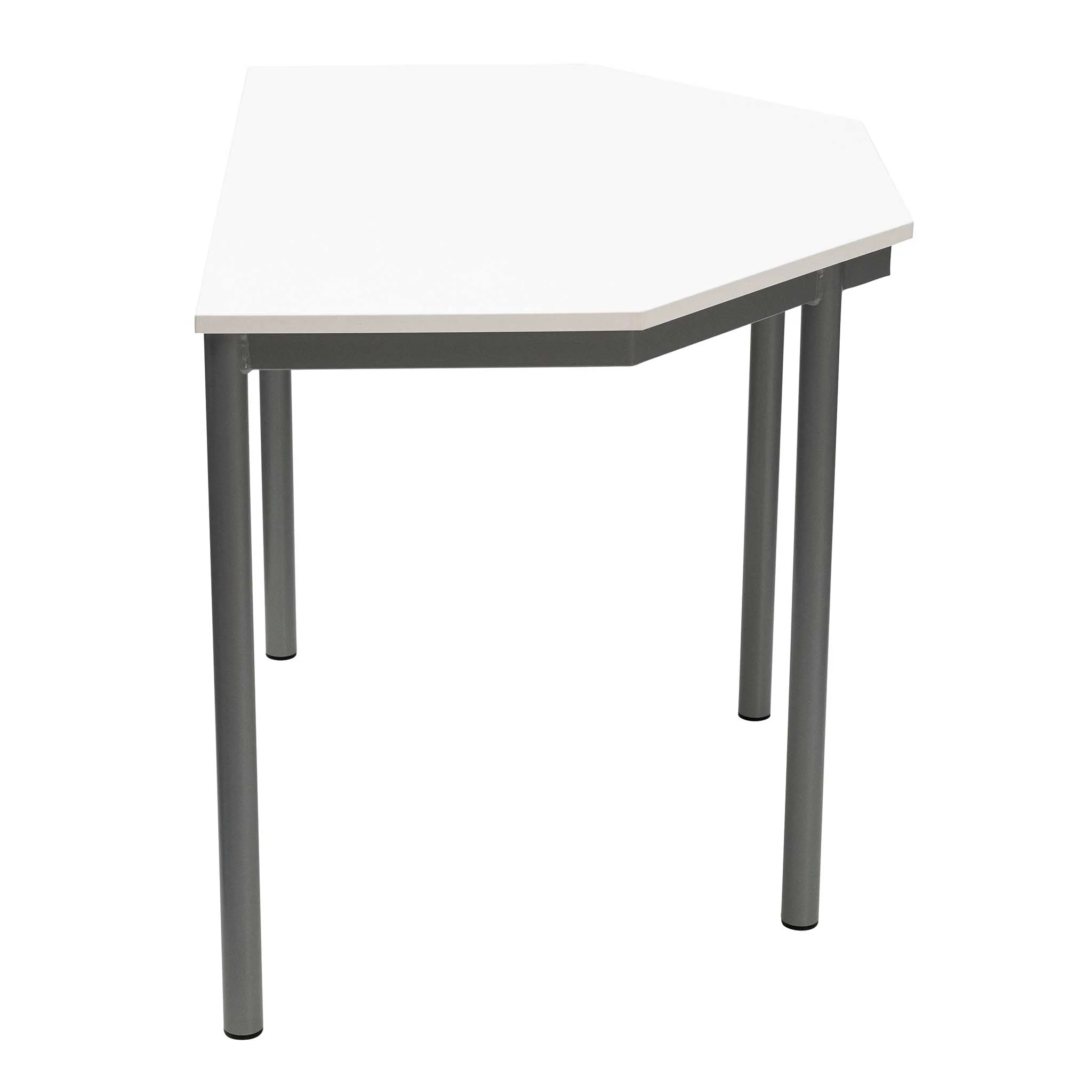 eckig, kleiner tisch, weißer tisch, metalltisch, beine aus metall