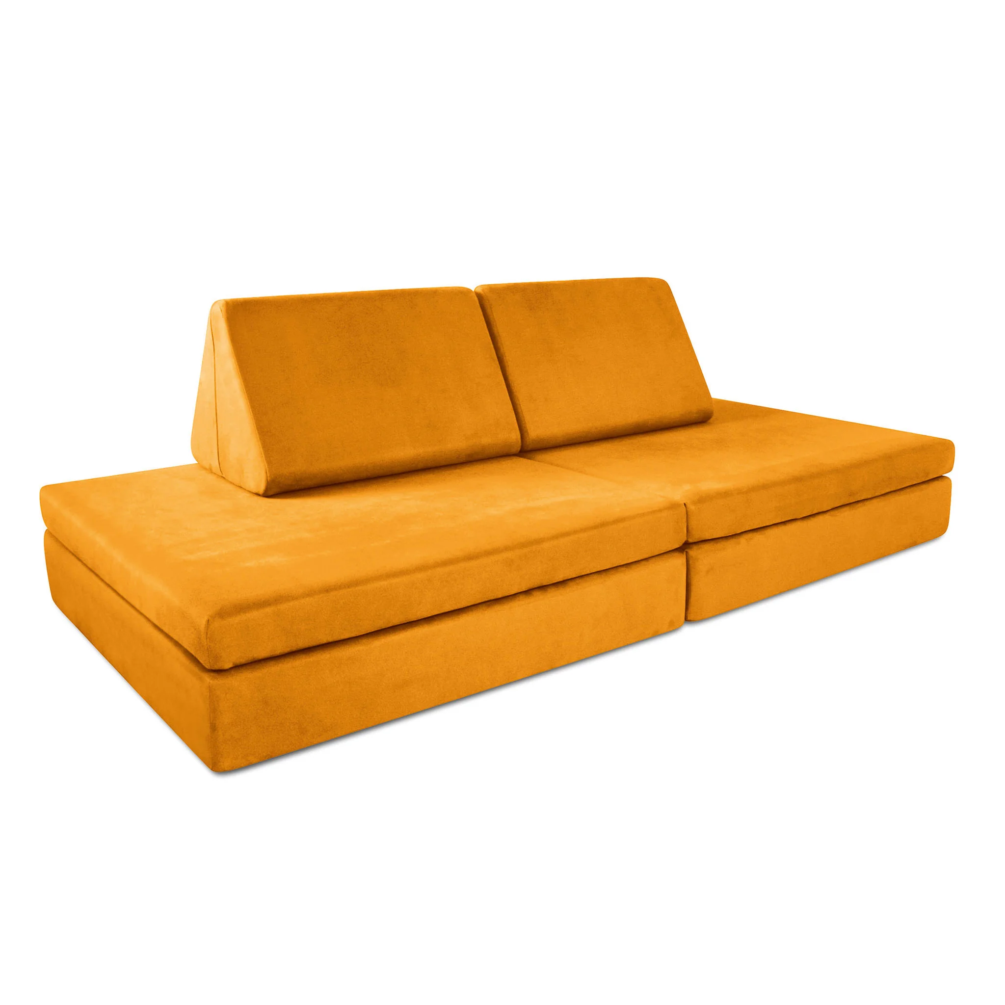 Sofa, Sectional, Orange, Polsterung, Kissen