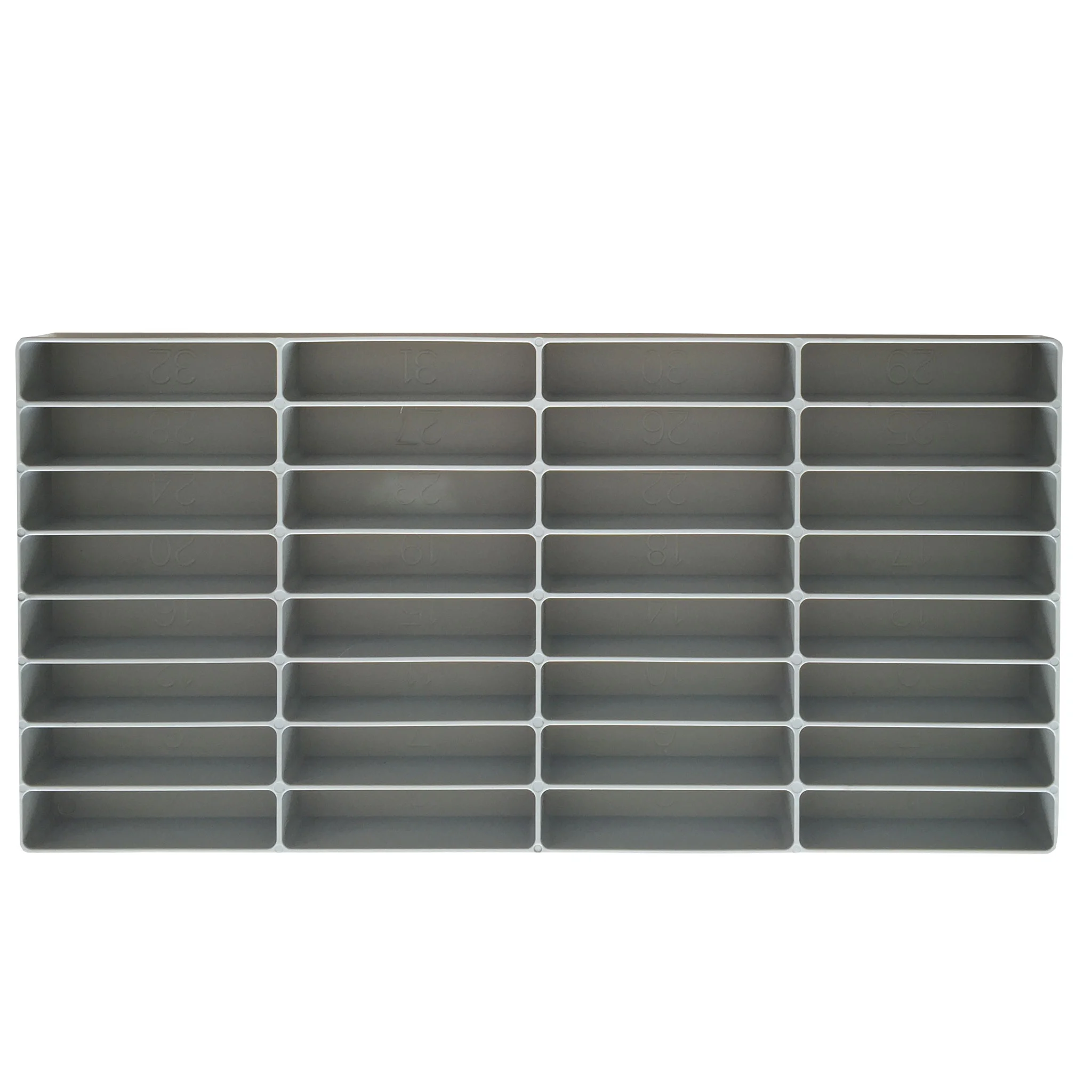 aufbewahrungsschale, organisationsfach, schubladenbehälter, metall, grau