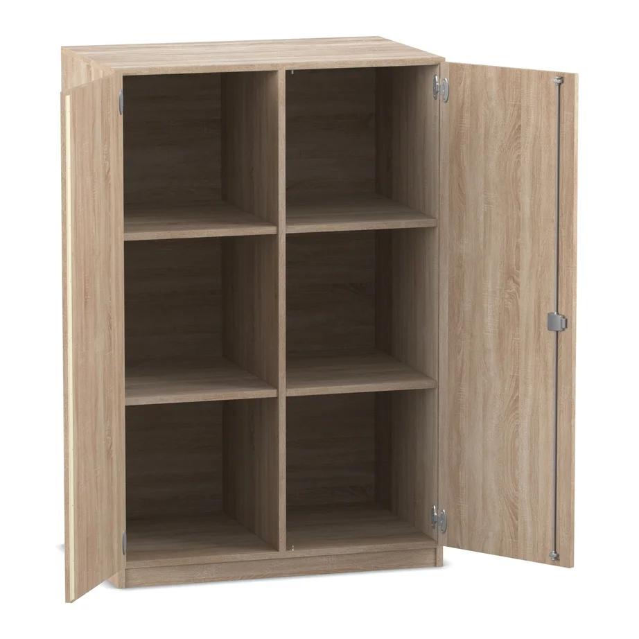 Schrank, Vorratsschrank, Holzoptik, Regal, Schranktür