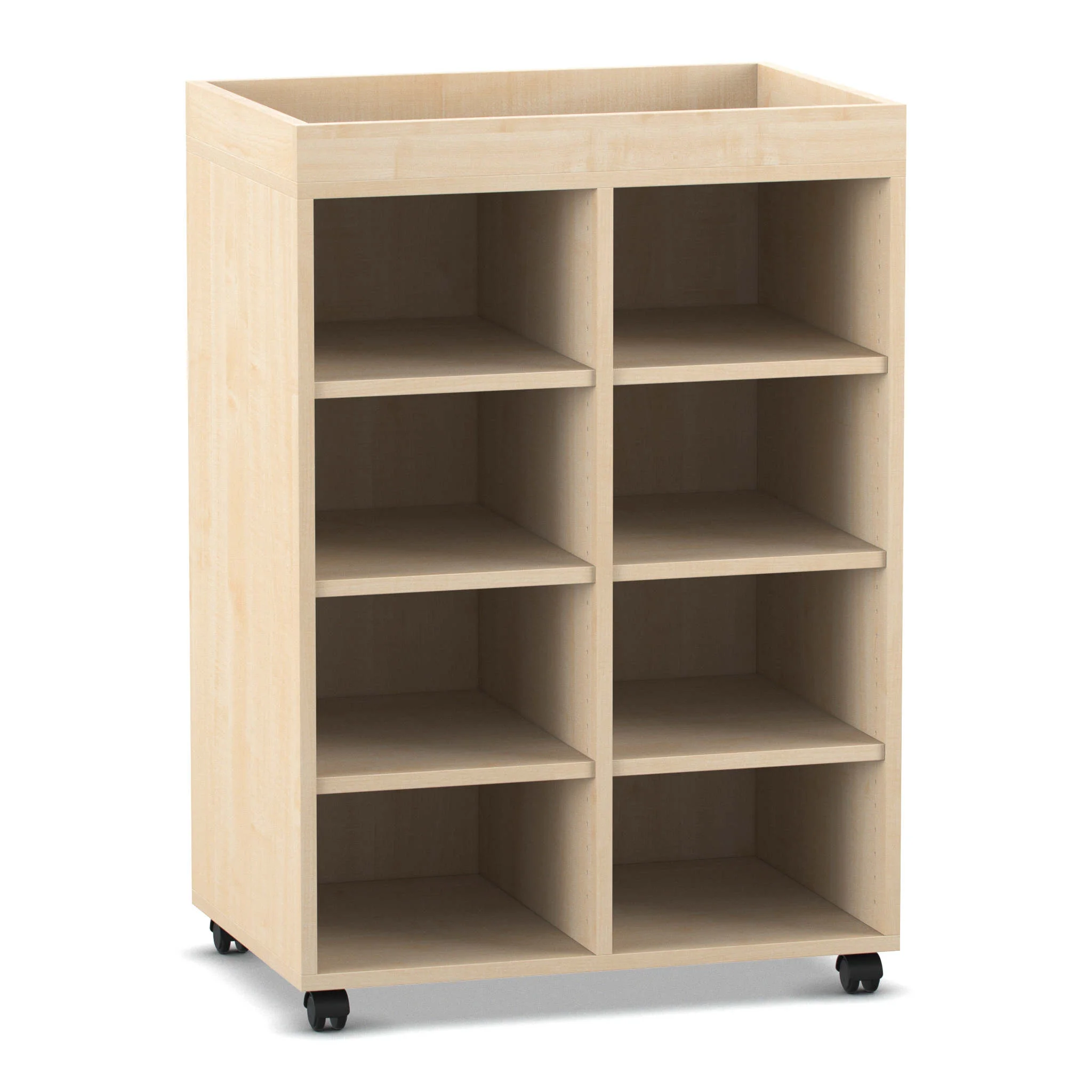 Holzregal, Rollregal, Schubfachregal, Kästenregal, Aufbewahrungsschrank