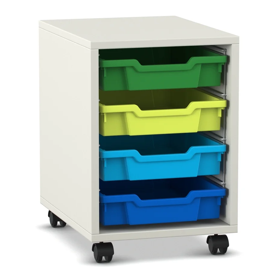 Wartungsschrank, Rollcontainer, Hängeregister, Kasteneinsätze, Bunte Schalen