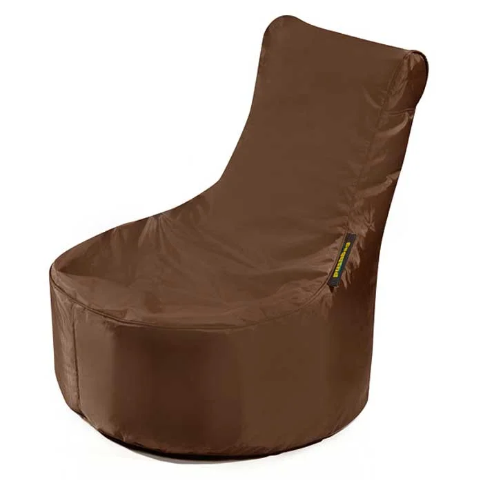 bean bag, braun, stuhl, bodenstuhl, weicher bezug