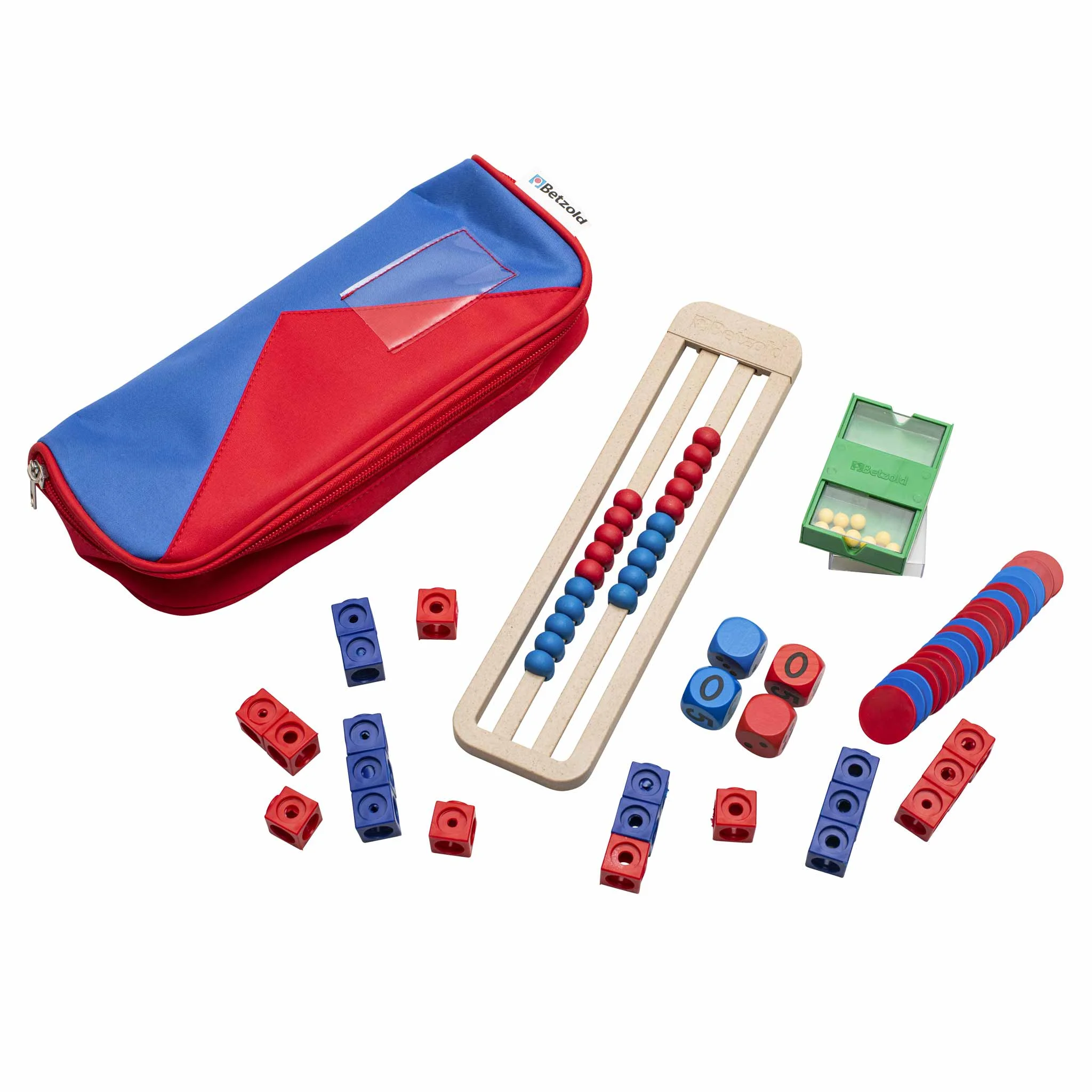 abacus, rechenstäbe, würfel, spielzeug, koffer