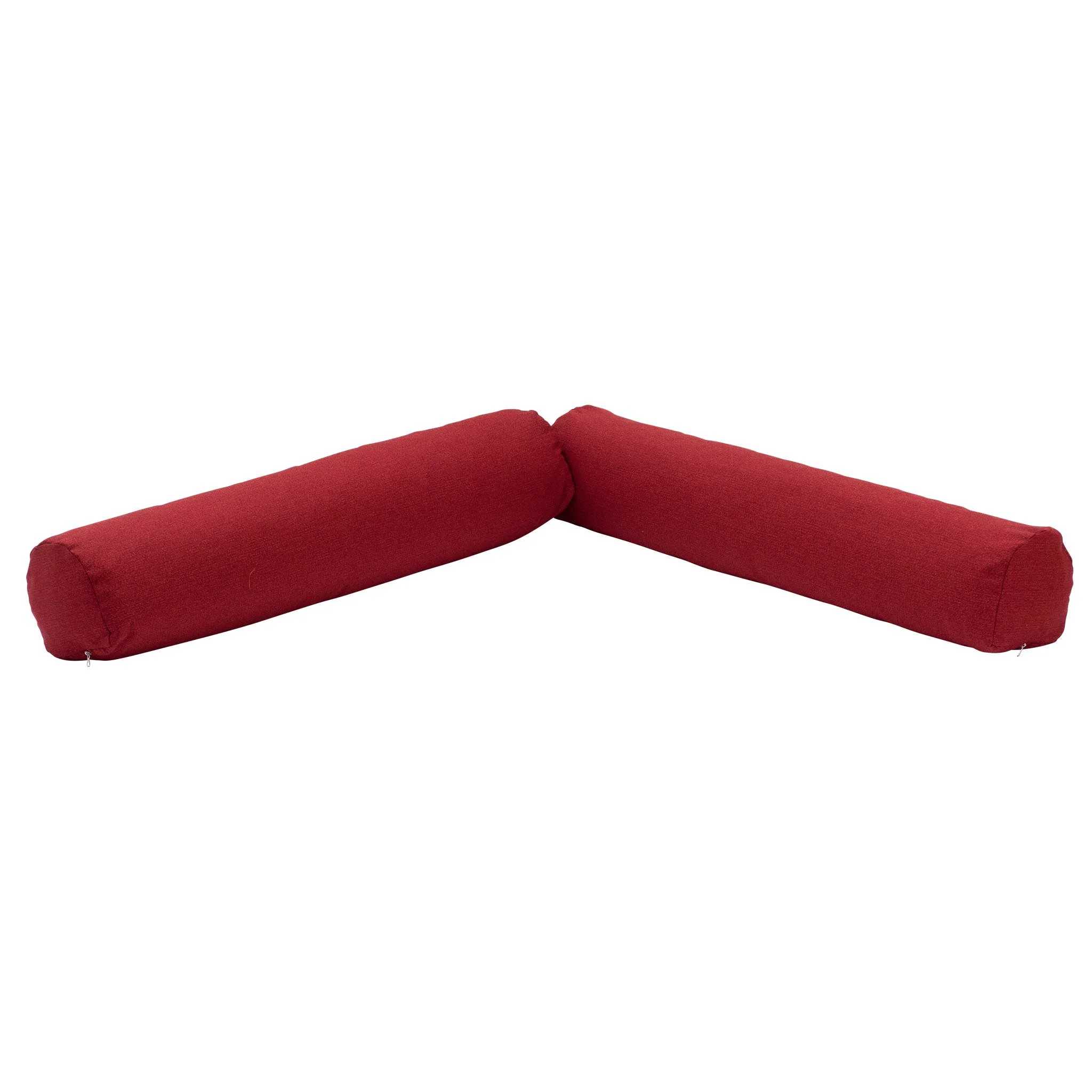 Kissenrolle, Rückenstütze, Sofakissen, Bezug rot, Nackenrolle
