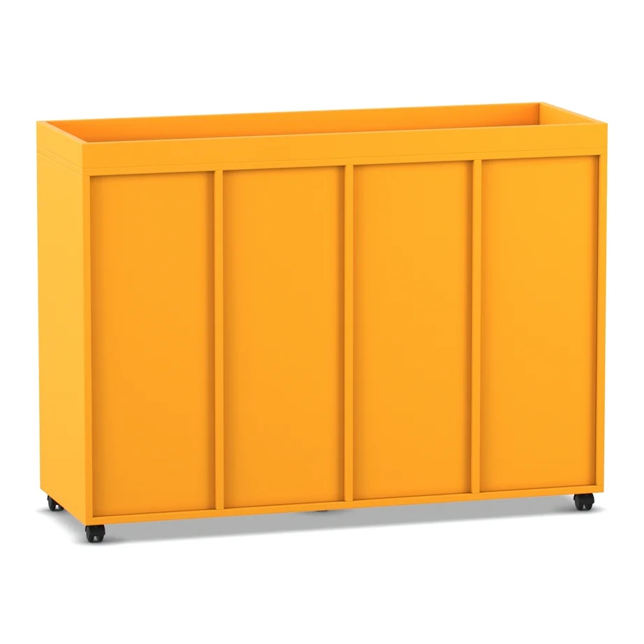 Korb, Kasten, Aufbewahrungsbox, Mobil, orange