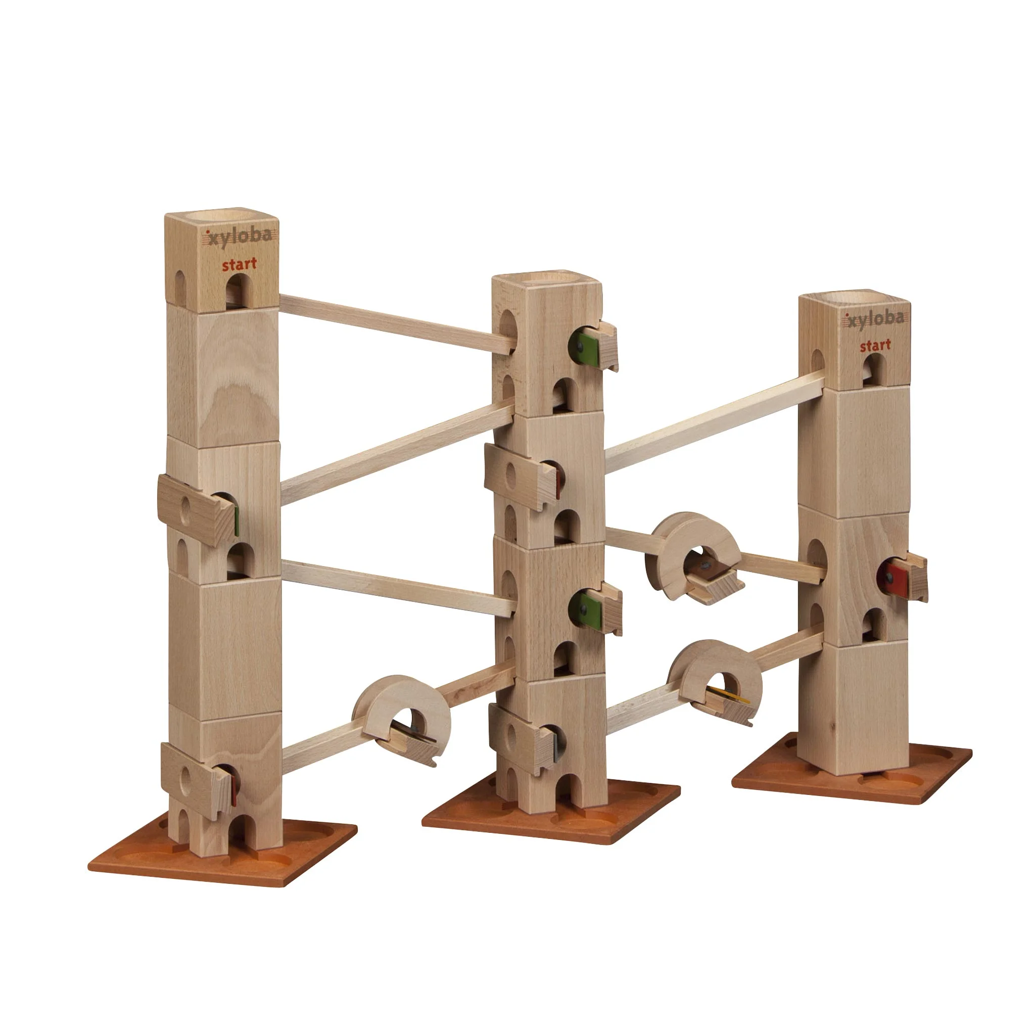 Holzbausatz, Kugelbahn, Konstruktion, Holzbausteine, Spielzeug