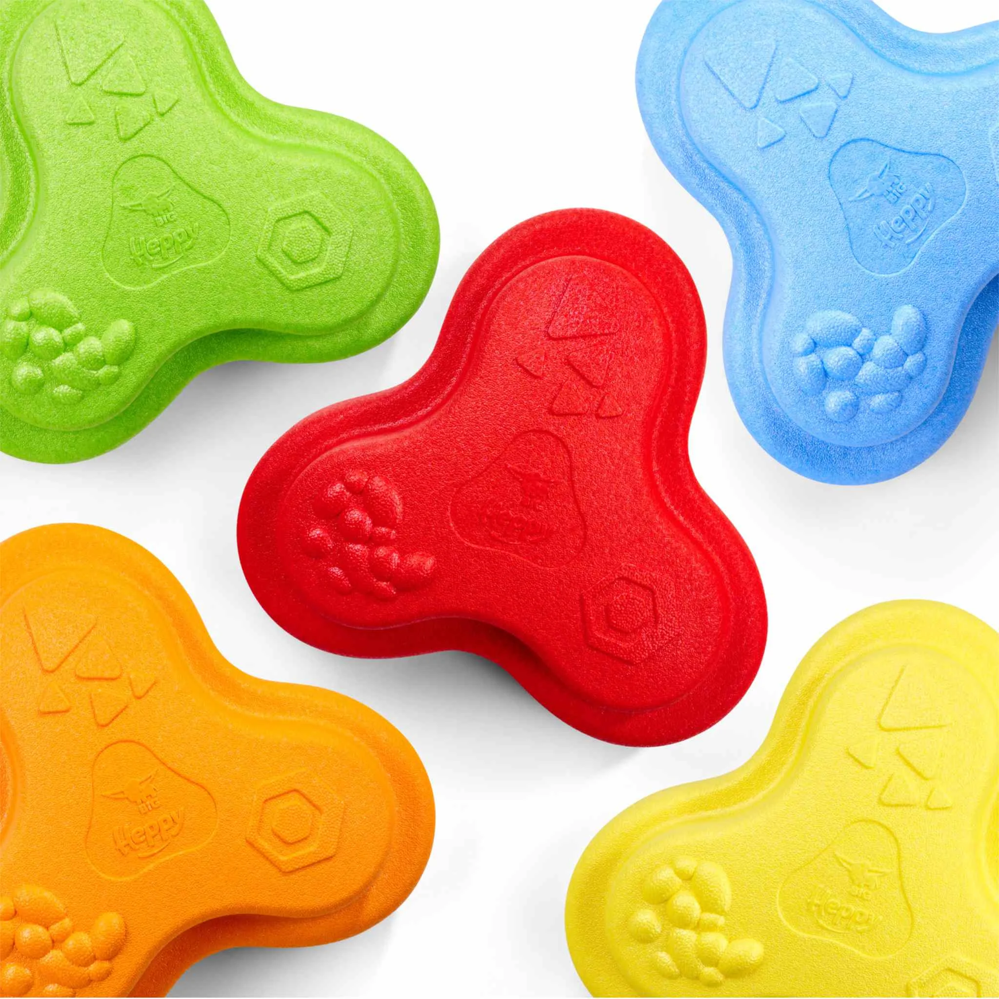 Spielzeug, Kauspielzeug, Hundespielzeug, Farbige Knochenform, Gummi-Buttelchen