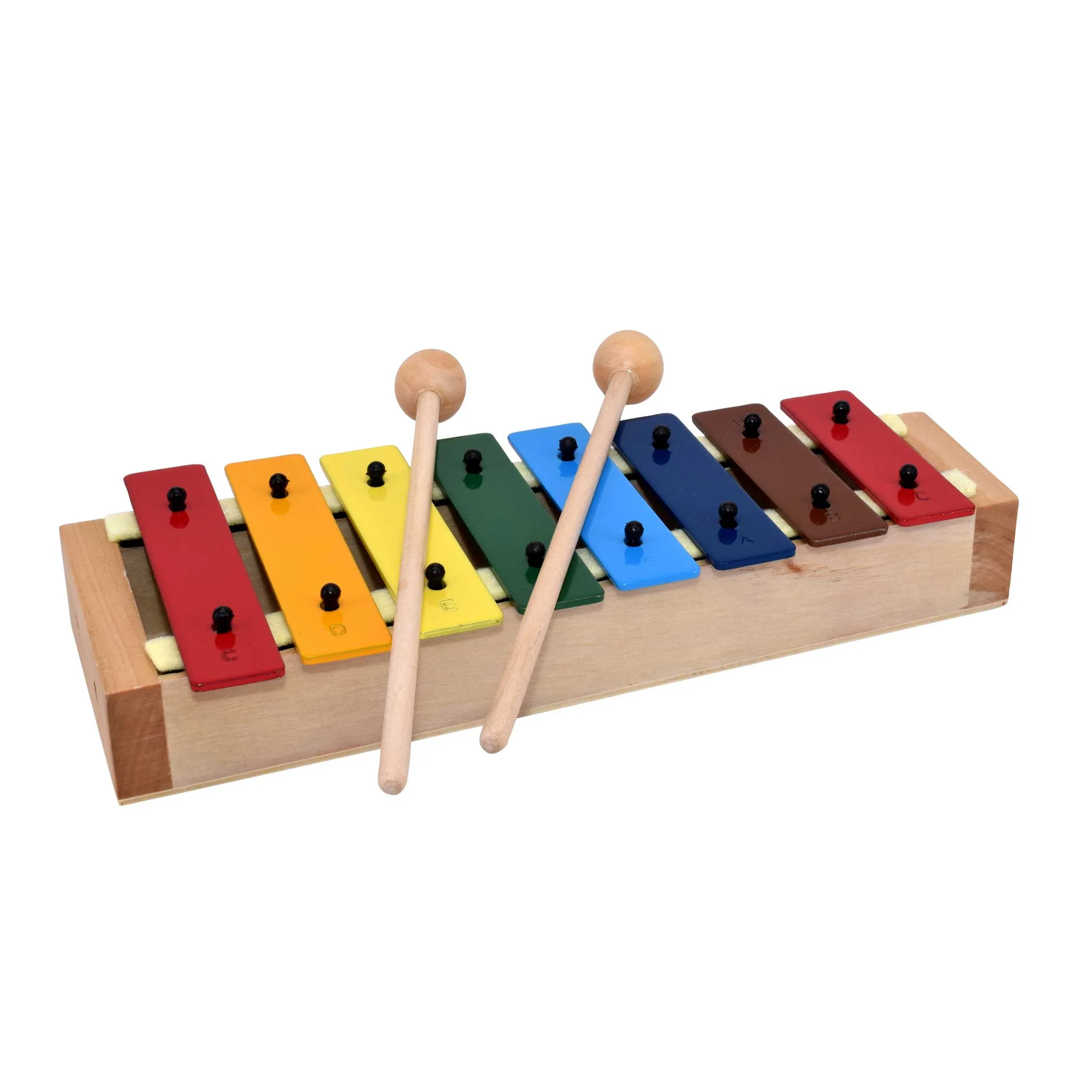 Holz xylophon, Kinder xylophon, farbige tasten, mallet set, musikinstrument kind