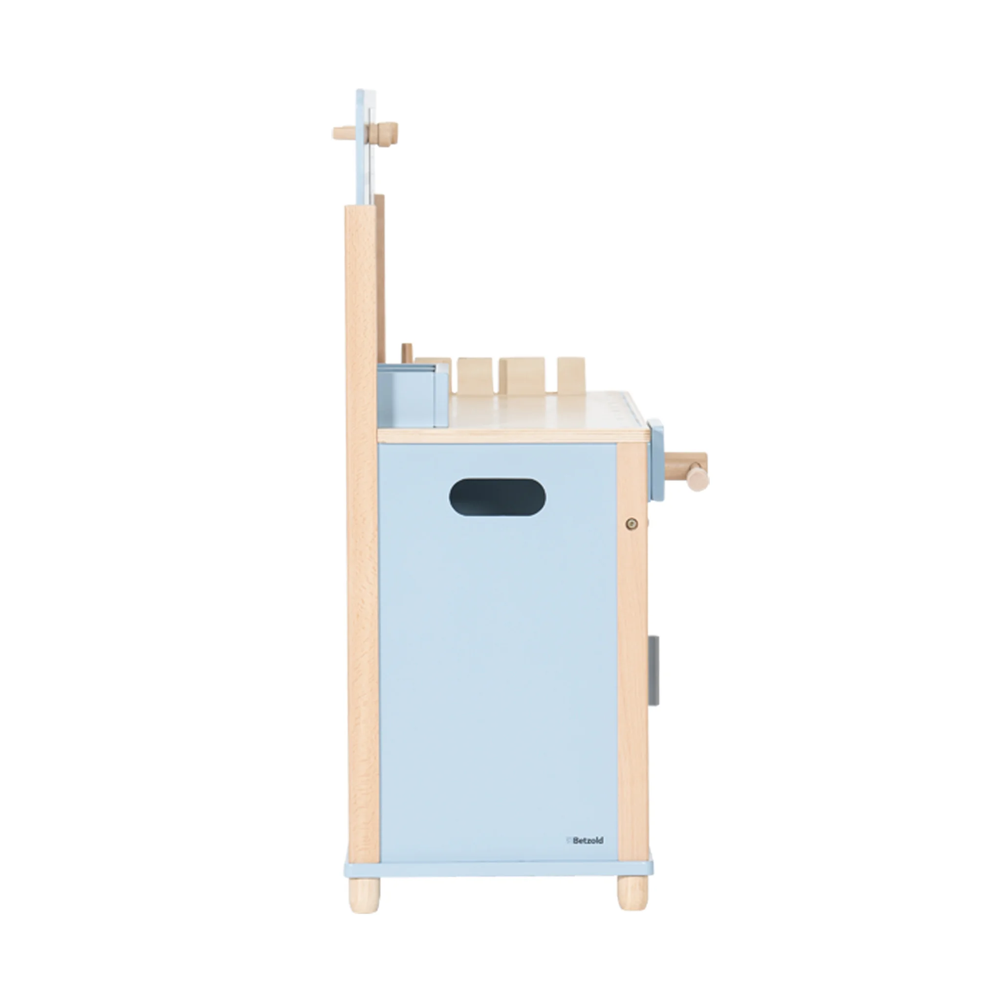 Kinderwerkbank, Holzwerkbank, Blau, Holz + Metall, Kästen-Design