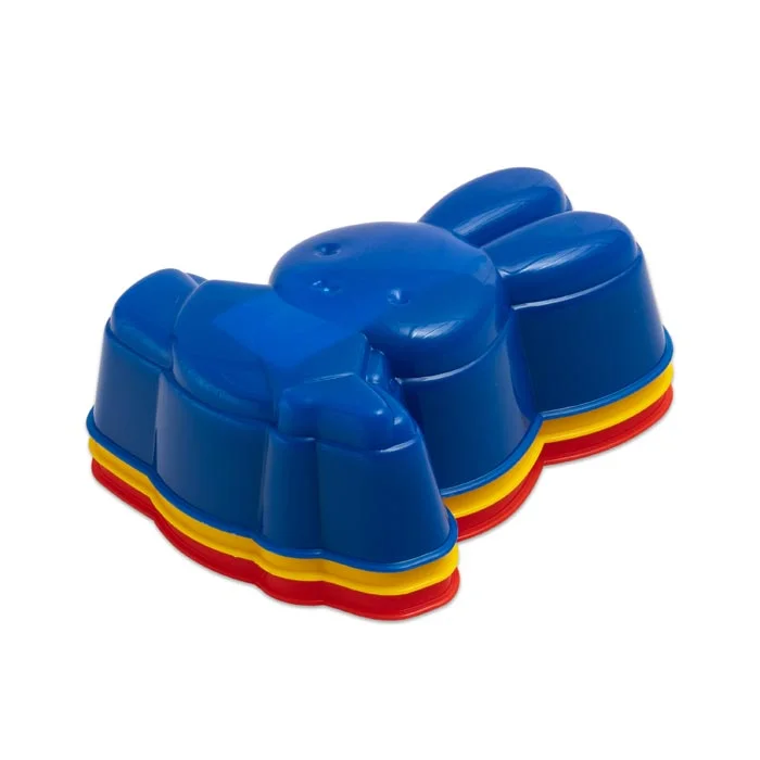 Material: Plastik, Farbe: Blau, Form: Dreierhalter, Stapelfähig, Spielzubehör