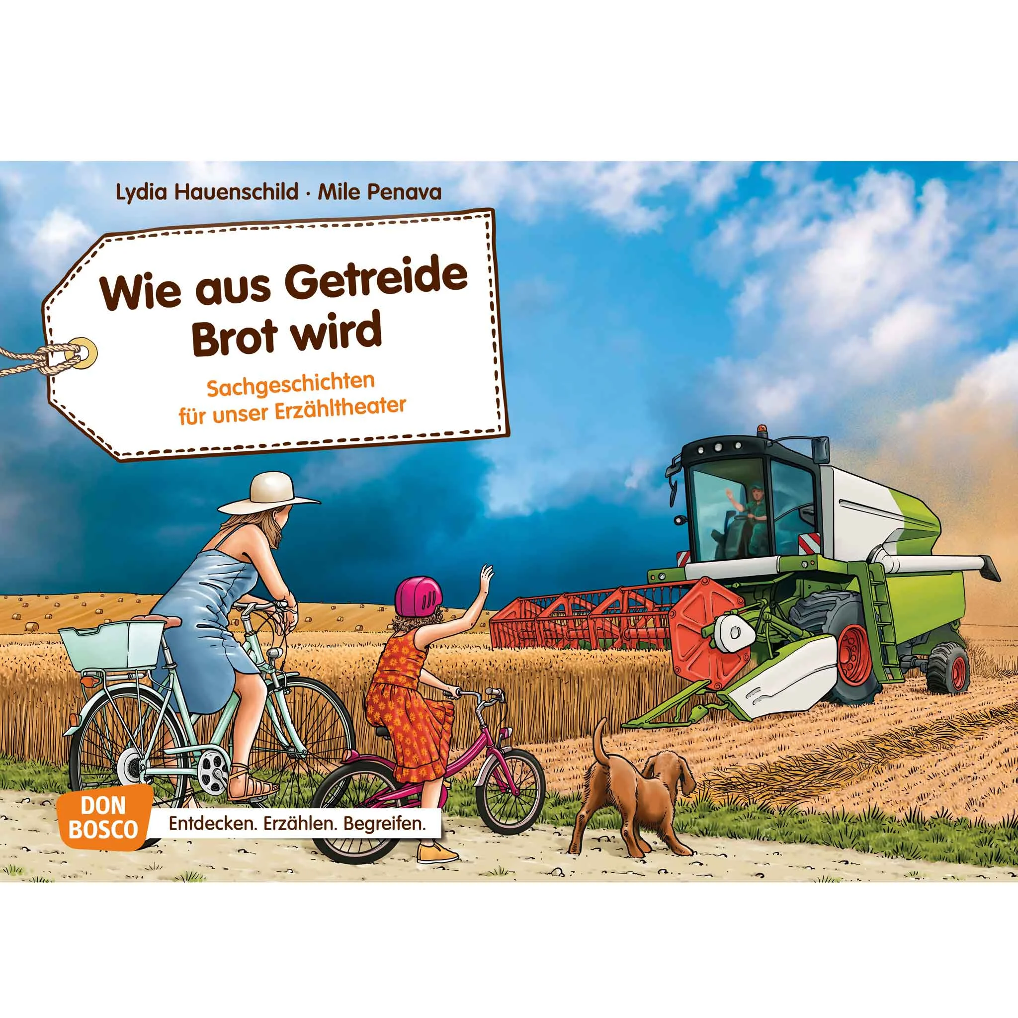 Getreidebrot, Bauernhof, Traktor, Landwirtschaft, Bäuerliche Szene
