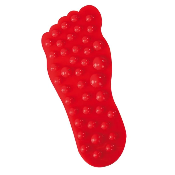 Silikon-Fußball, Fußmassage, Noppenoberfläche, Rote Farboberfläche, Silikonmatte